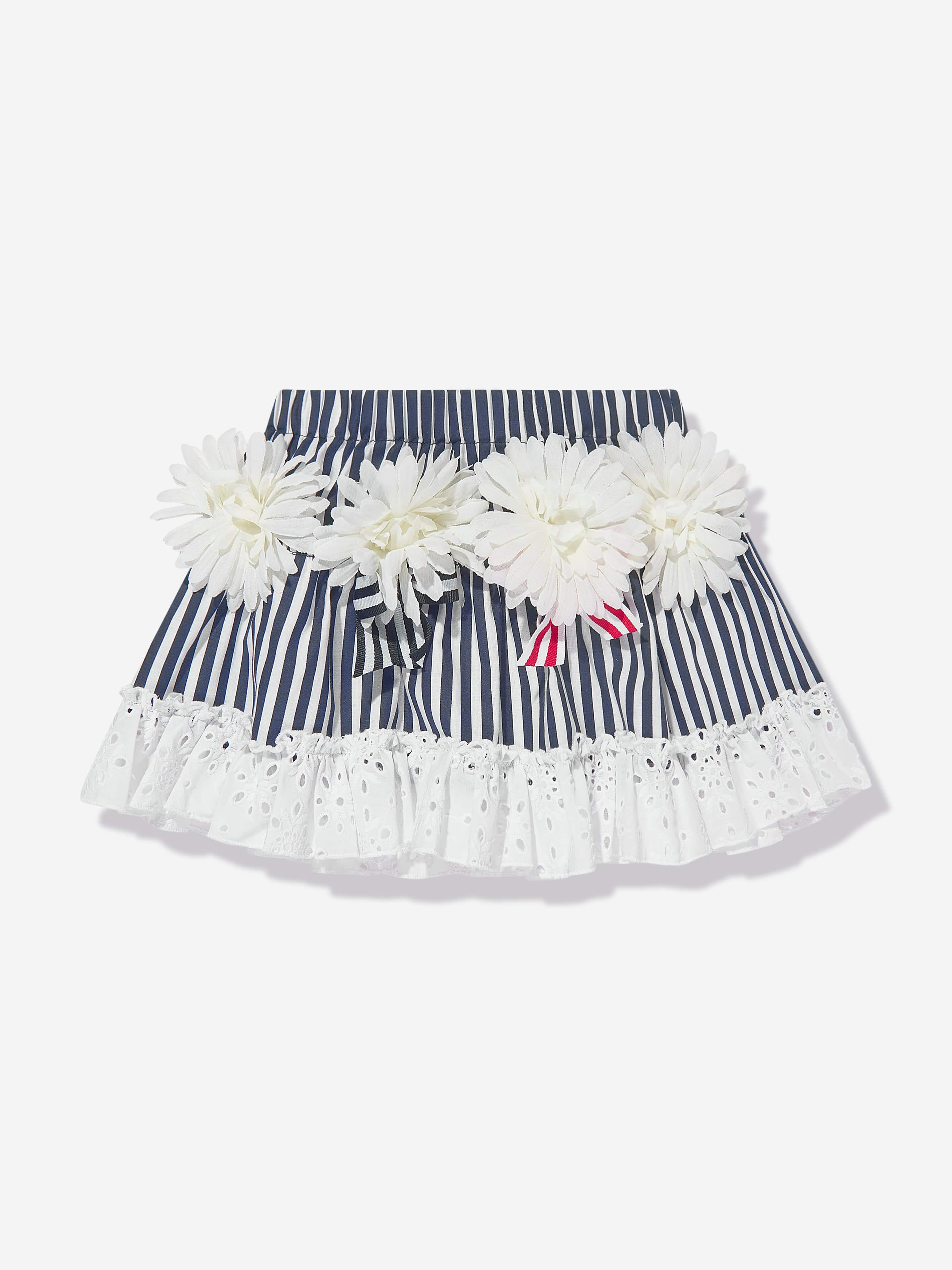 Selini Action Girls Striped Flower Skirt in Blue Discount Cheapest