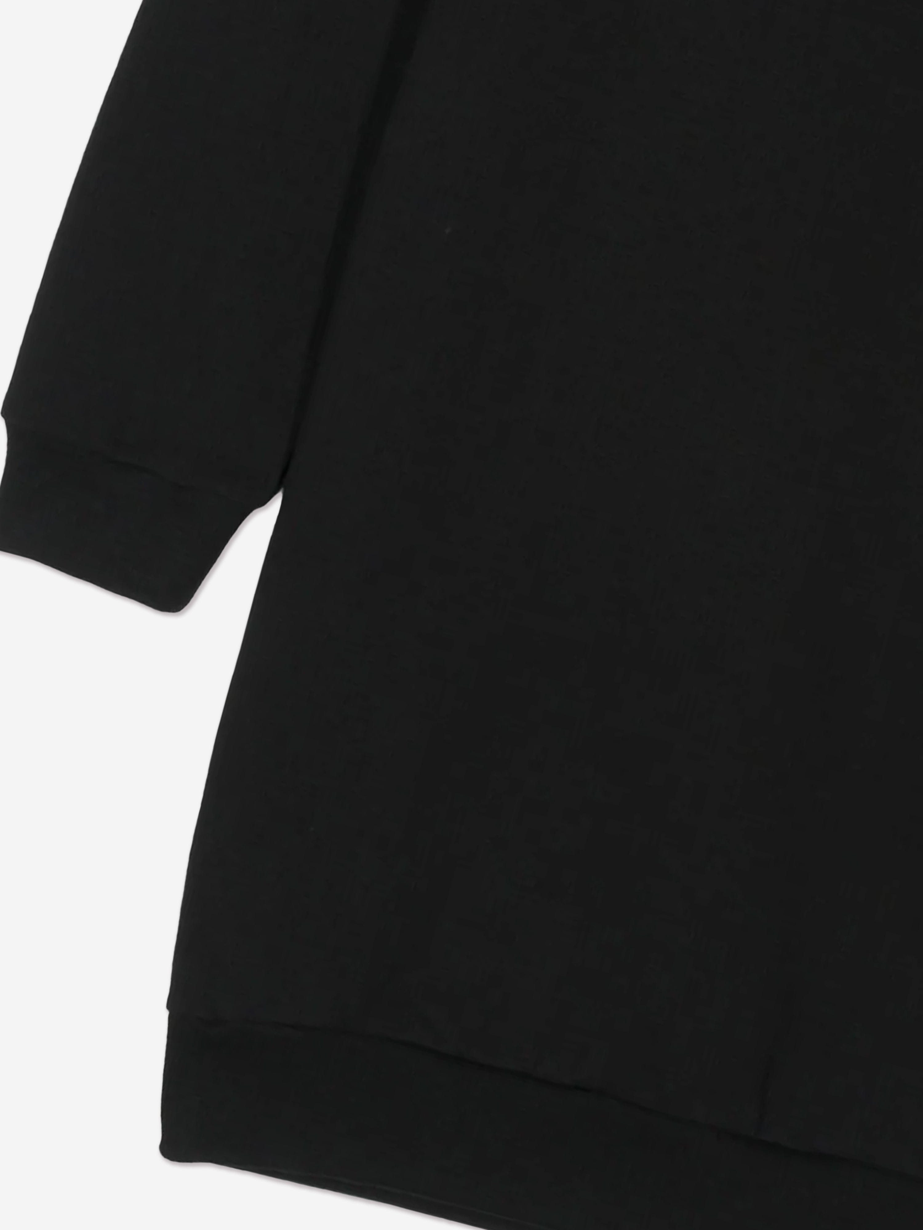 Versace Girls Diamante Logo Sweater Dress in Black Clearance Pices