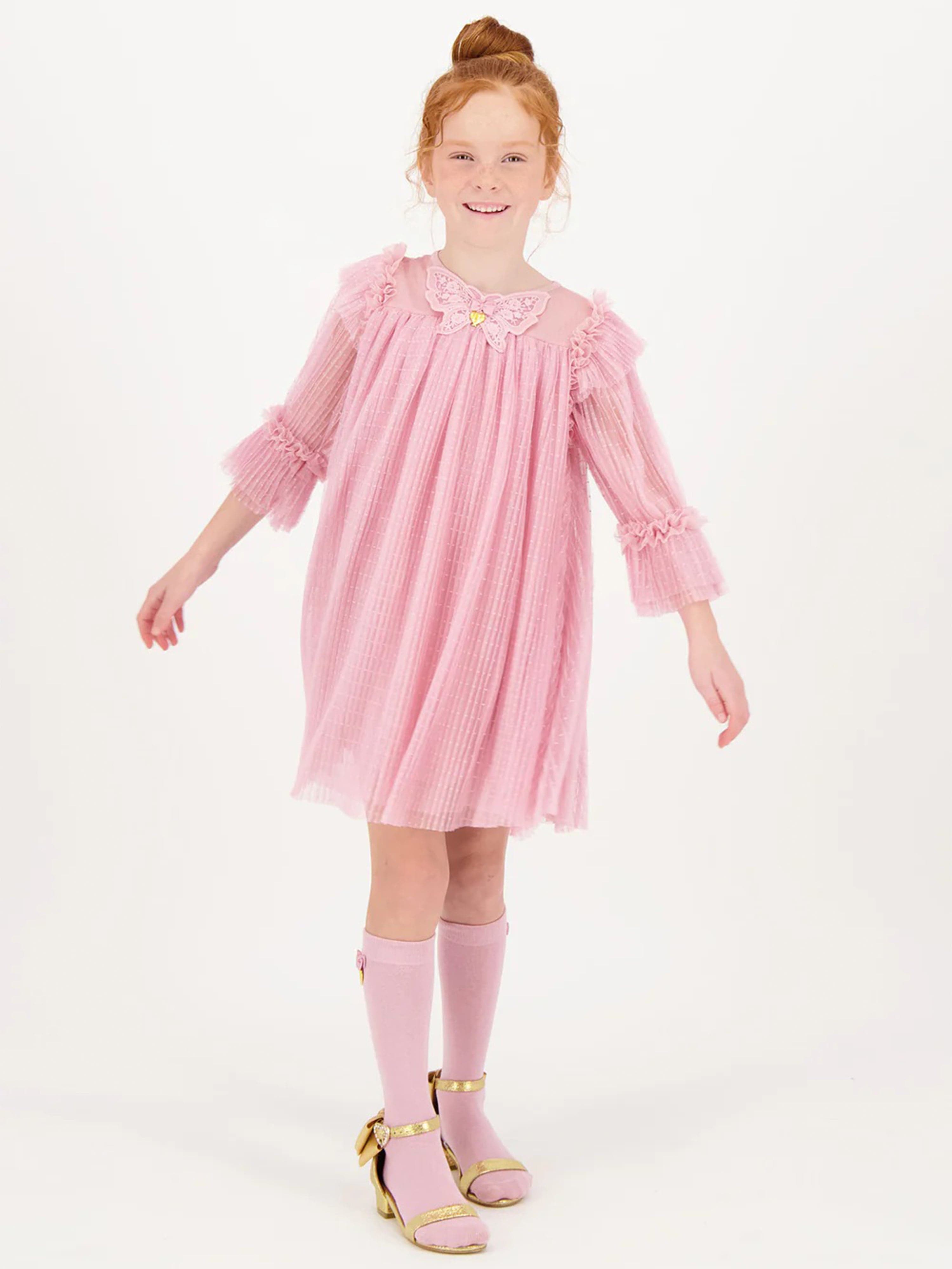 Angels Face Girls Chrissie Tulle Butterfly Dress in Pink Clearance Cheapest Pice