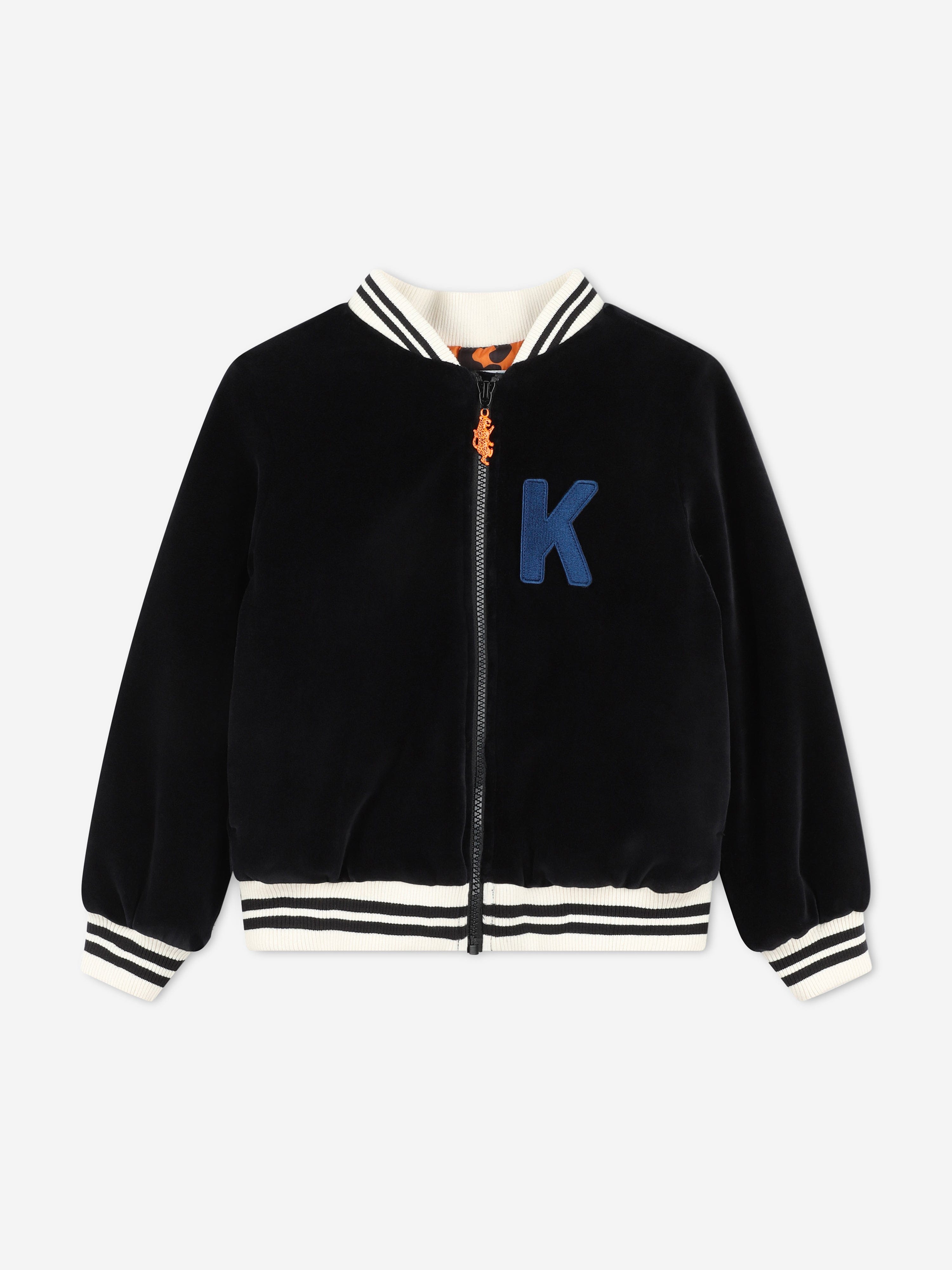 KENZO Girls Zip Up Jacket in Black Cheap Tumblr