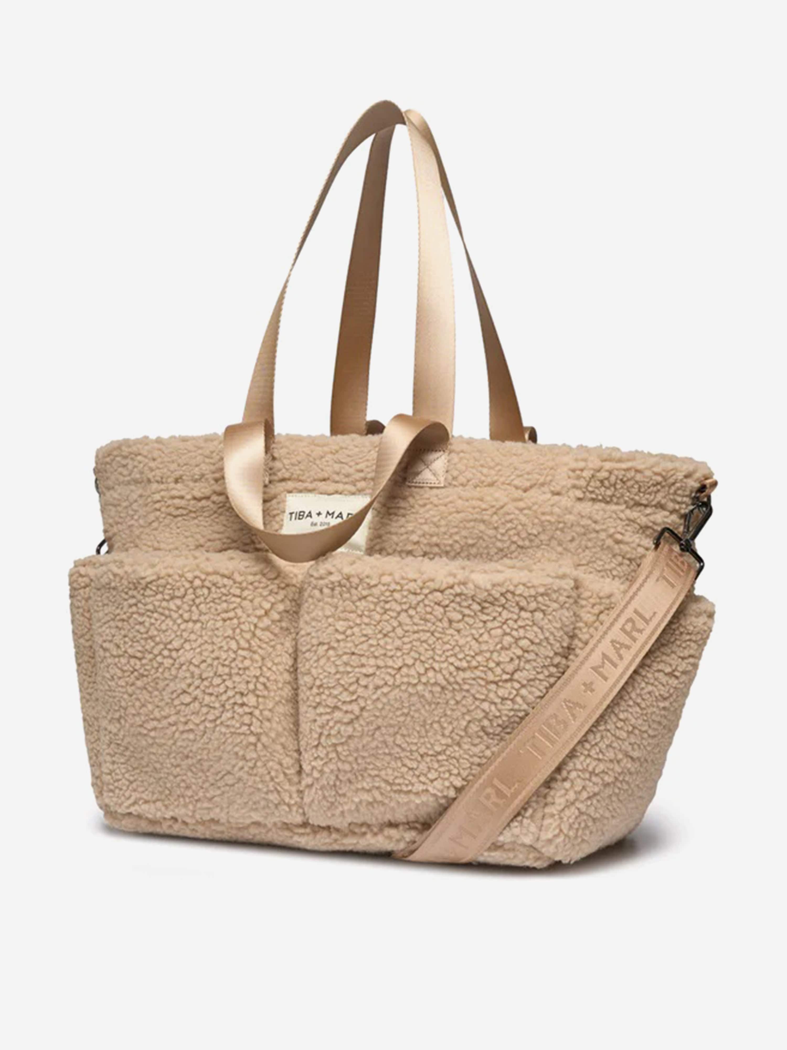 Tiba + Marl Baby The Tote Borg Fleece in Beige (30cm) Release Dates Authentic