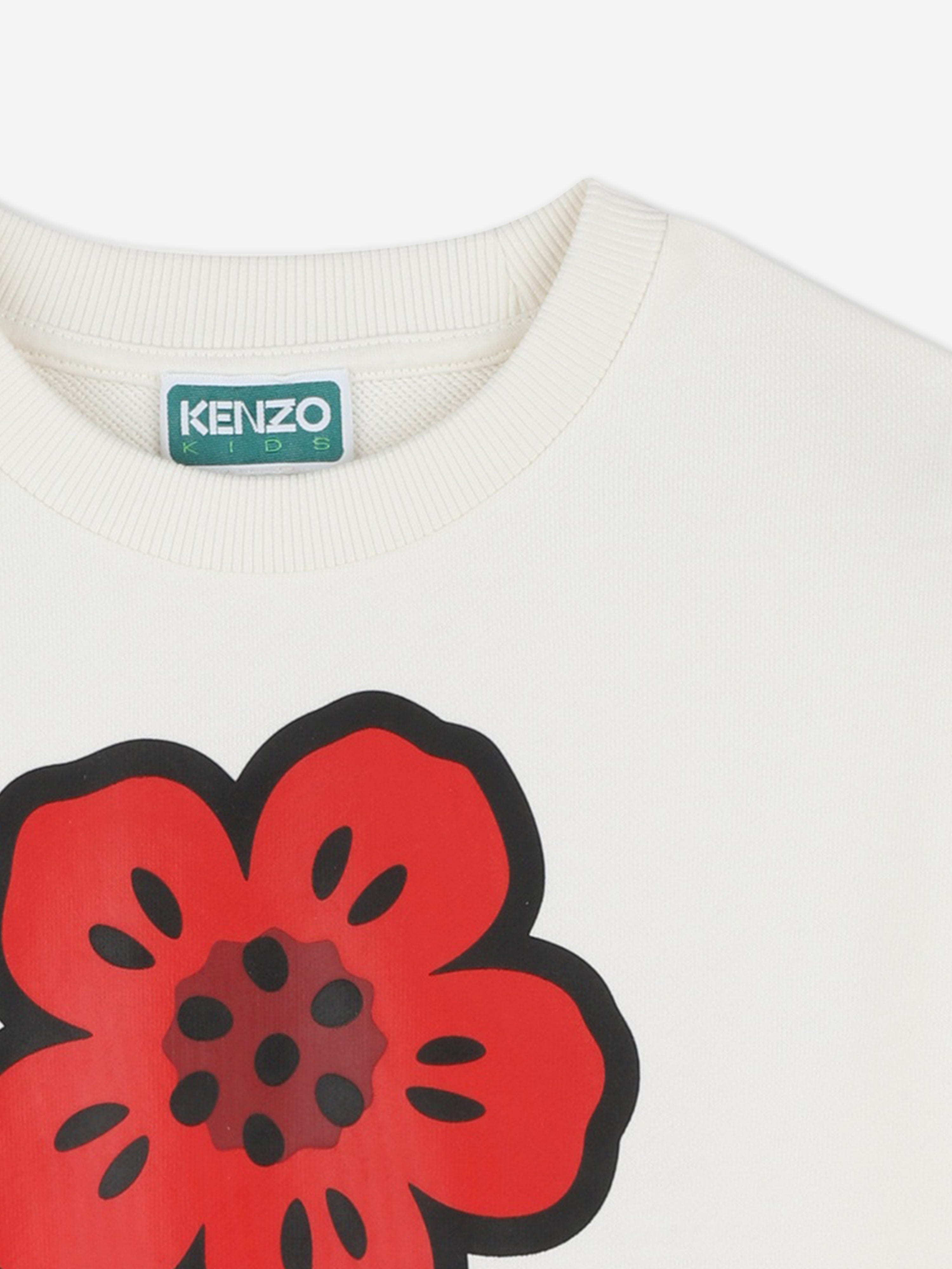Girls Boke Flower Sweatshirt in Ivory Marketable Online