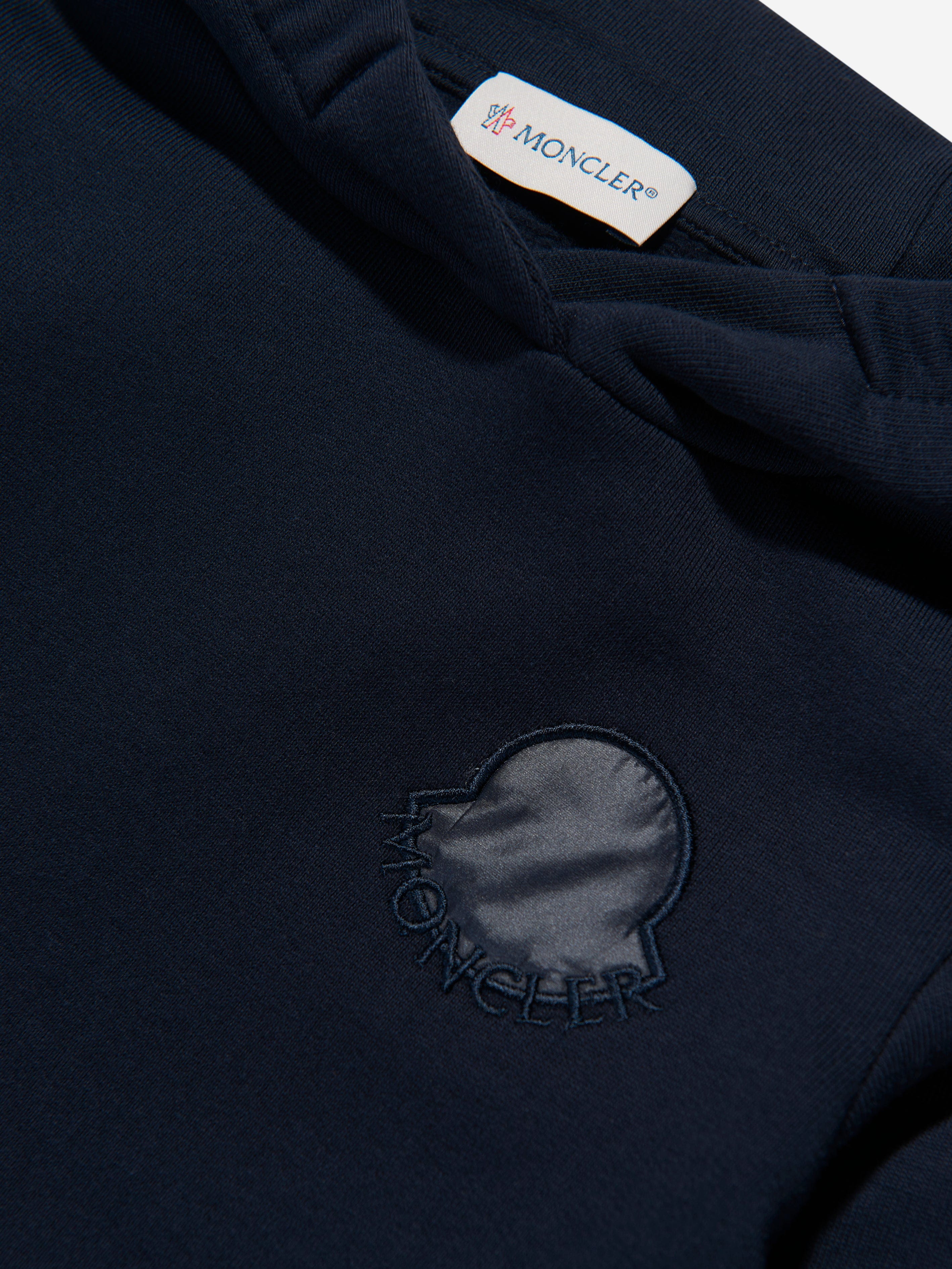 Moncler Enfant Girls Hooded Sweater Dress in Navy Discount Online