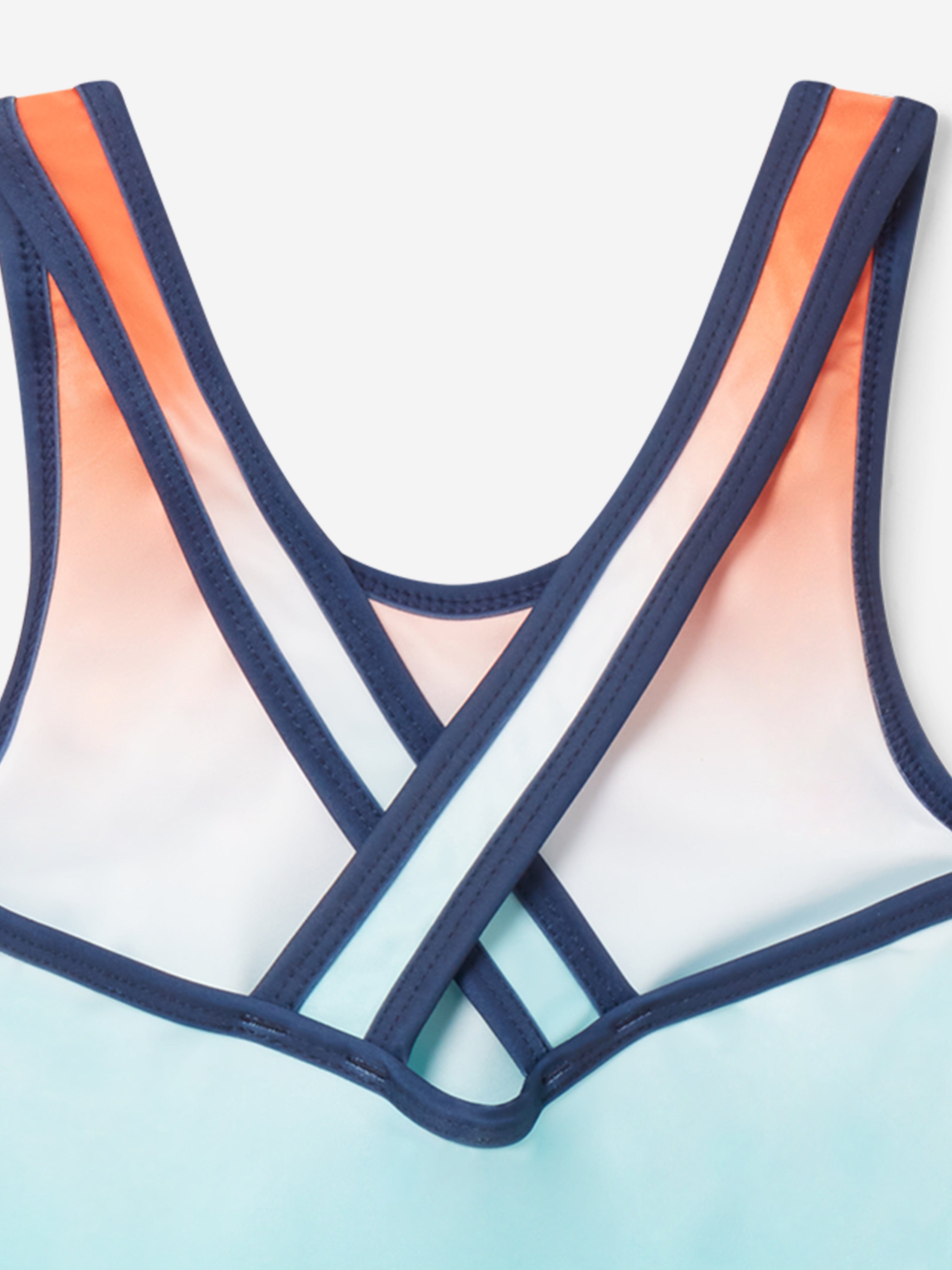 Girls Gradient Swimsuit in Blue Many Kinds Of Cheap Pice
