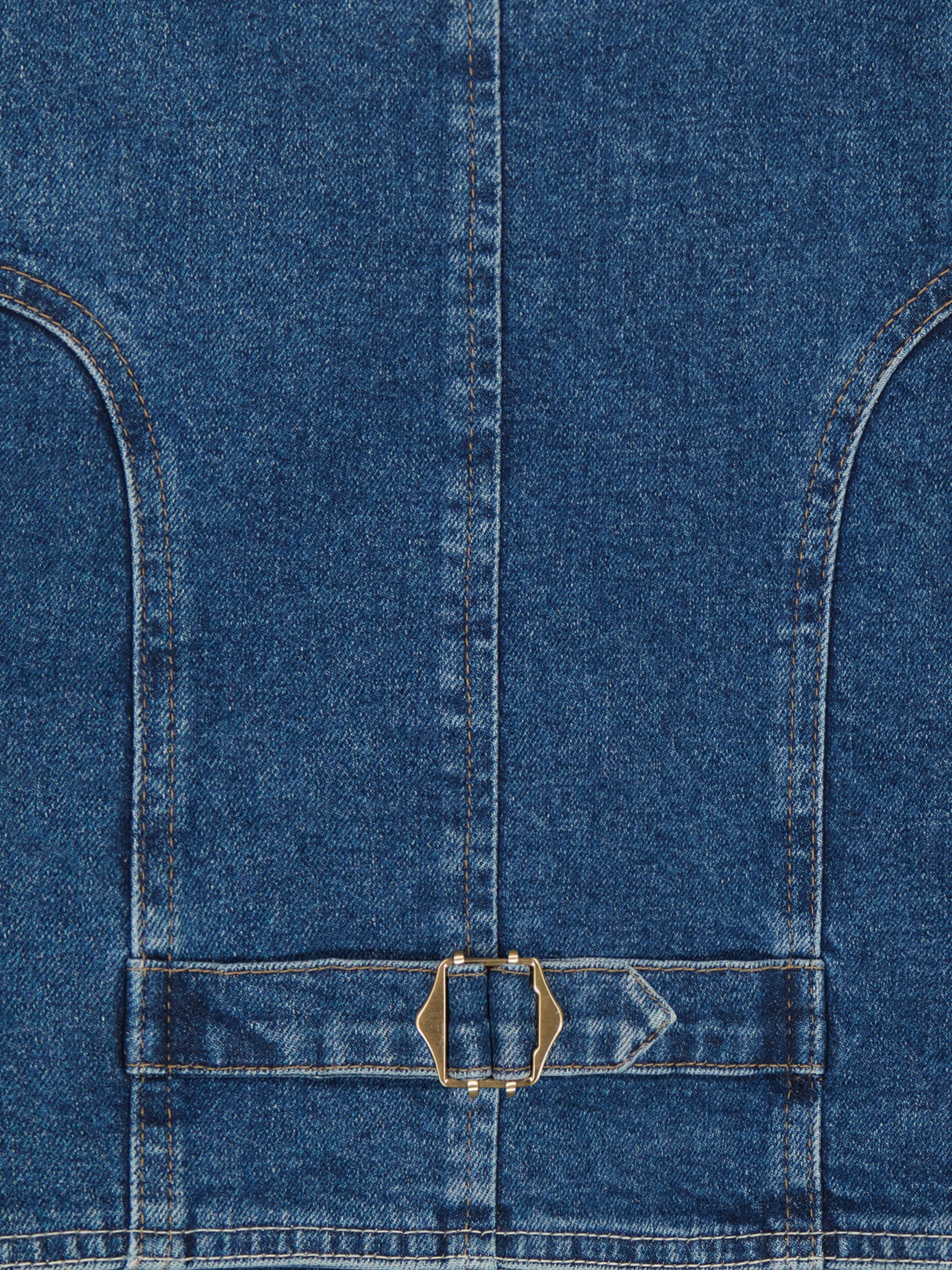 DL1961 Girls Zizi Denim Waistocoat in Blue Pictures For Sale