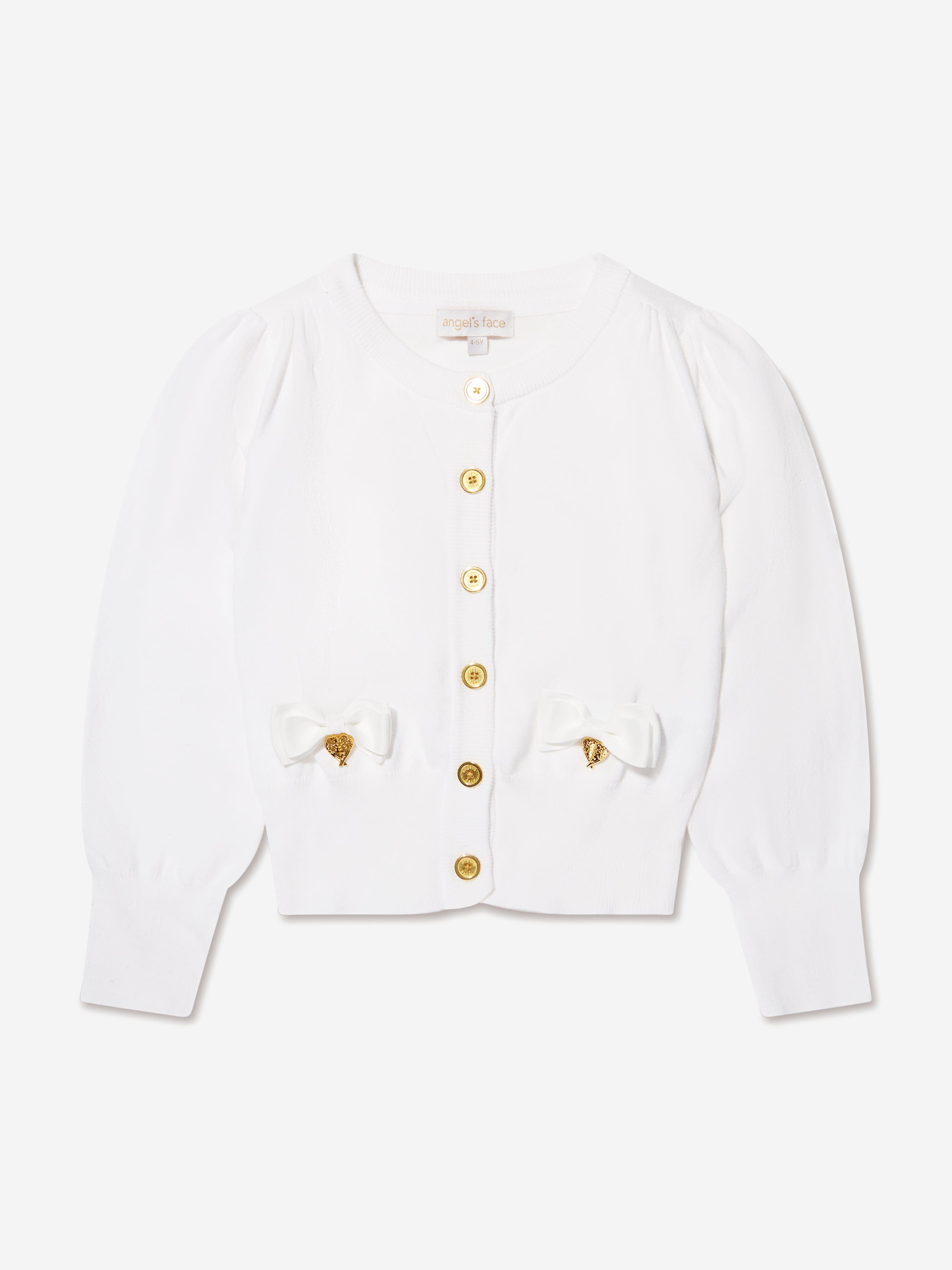 Angels Face Girls Nicolette Cardigan in White Sale Online Shop
