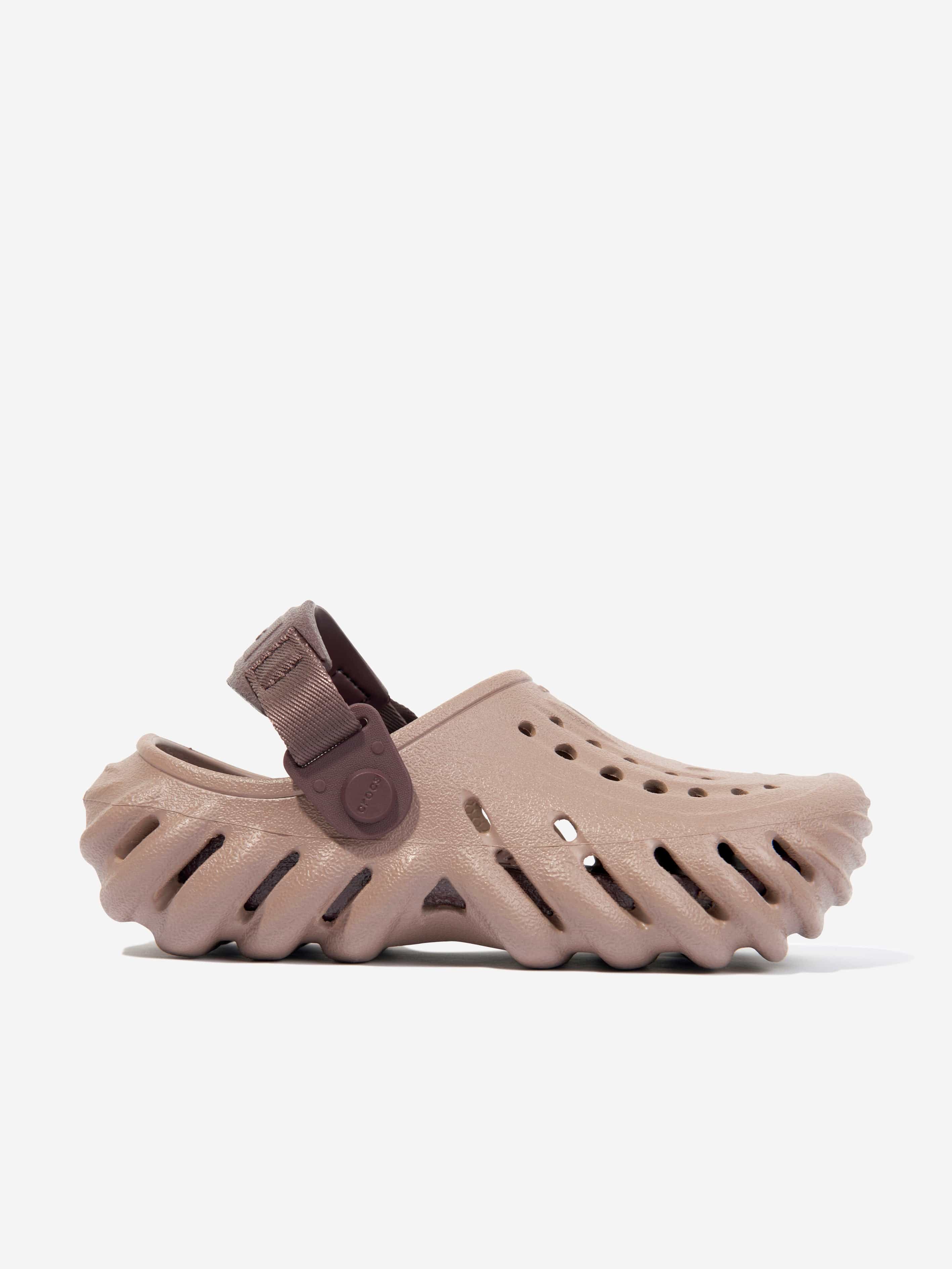 Crocs Kids Echo Clog in Brown Cheap Genuine