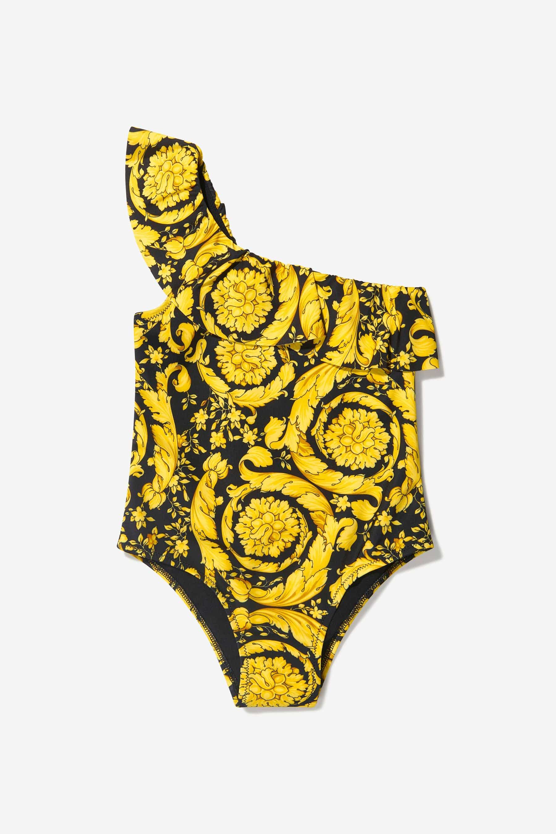 Versace Girls Baroque Print Swimsuit Buy Cheap Inexpensive