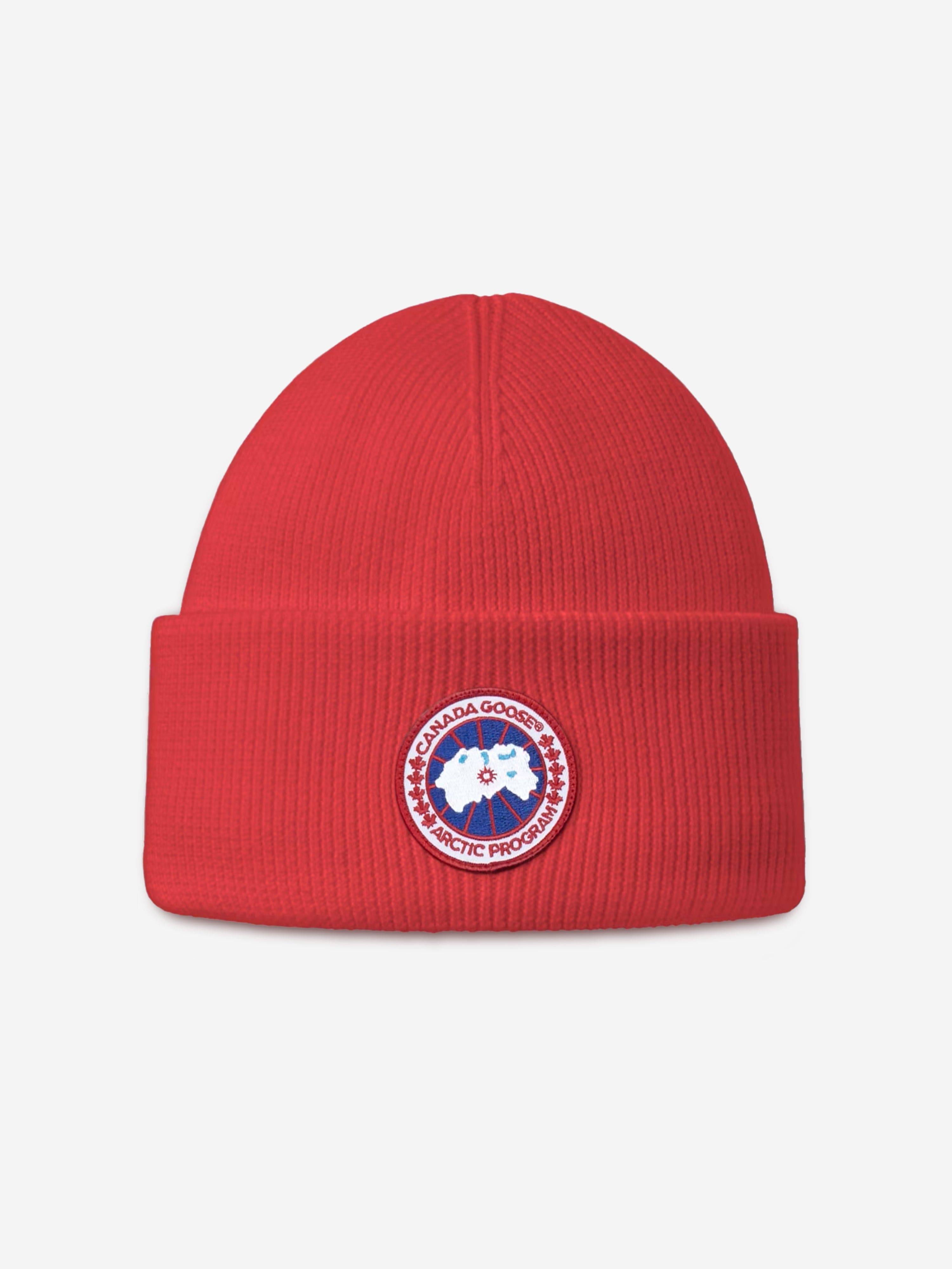 Canada Goose Kids Arctic Toque Beanie Hat in Red Buy Cheap Factory Outlet