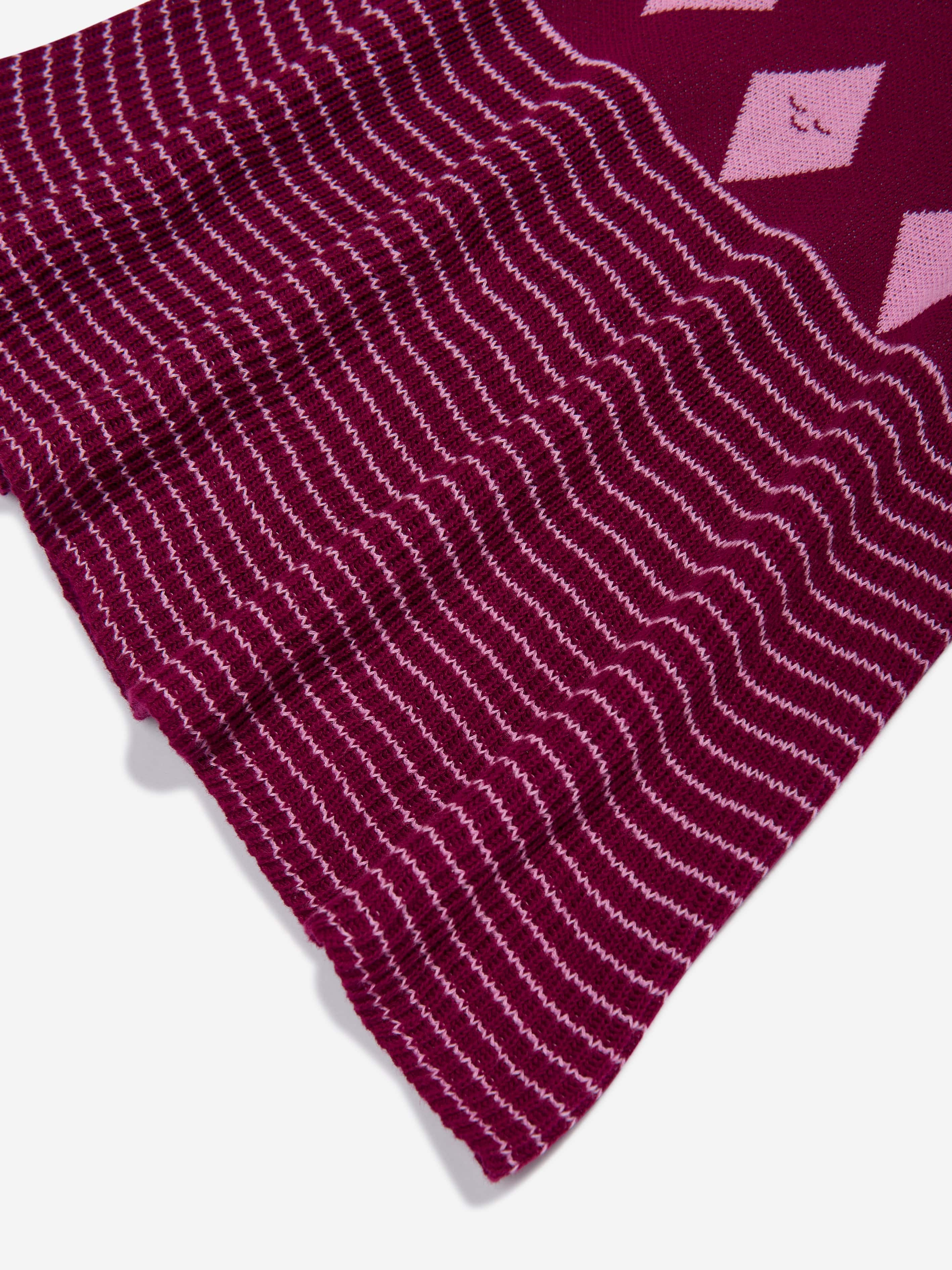 The Bonnie Mob Girls Auburn Diamond Knit Dress in Purple Discount Low Cost