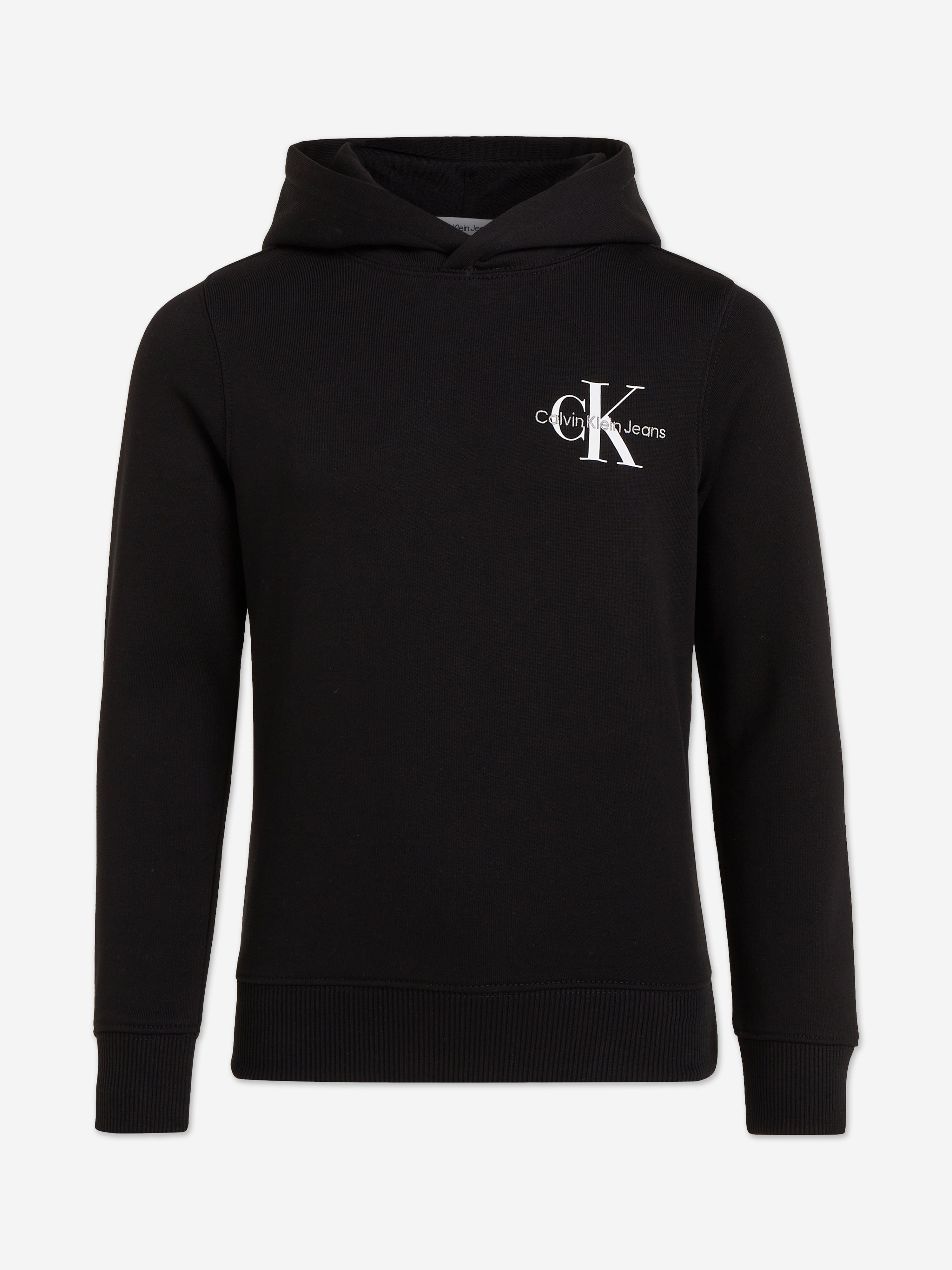 Calvin Klein Kids Small Monogram Hoodie in Black Outlet Store Online