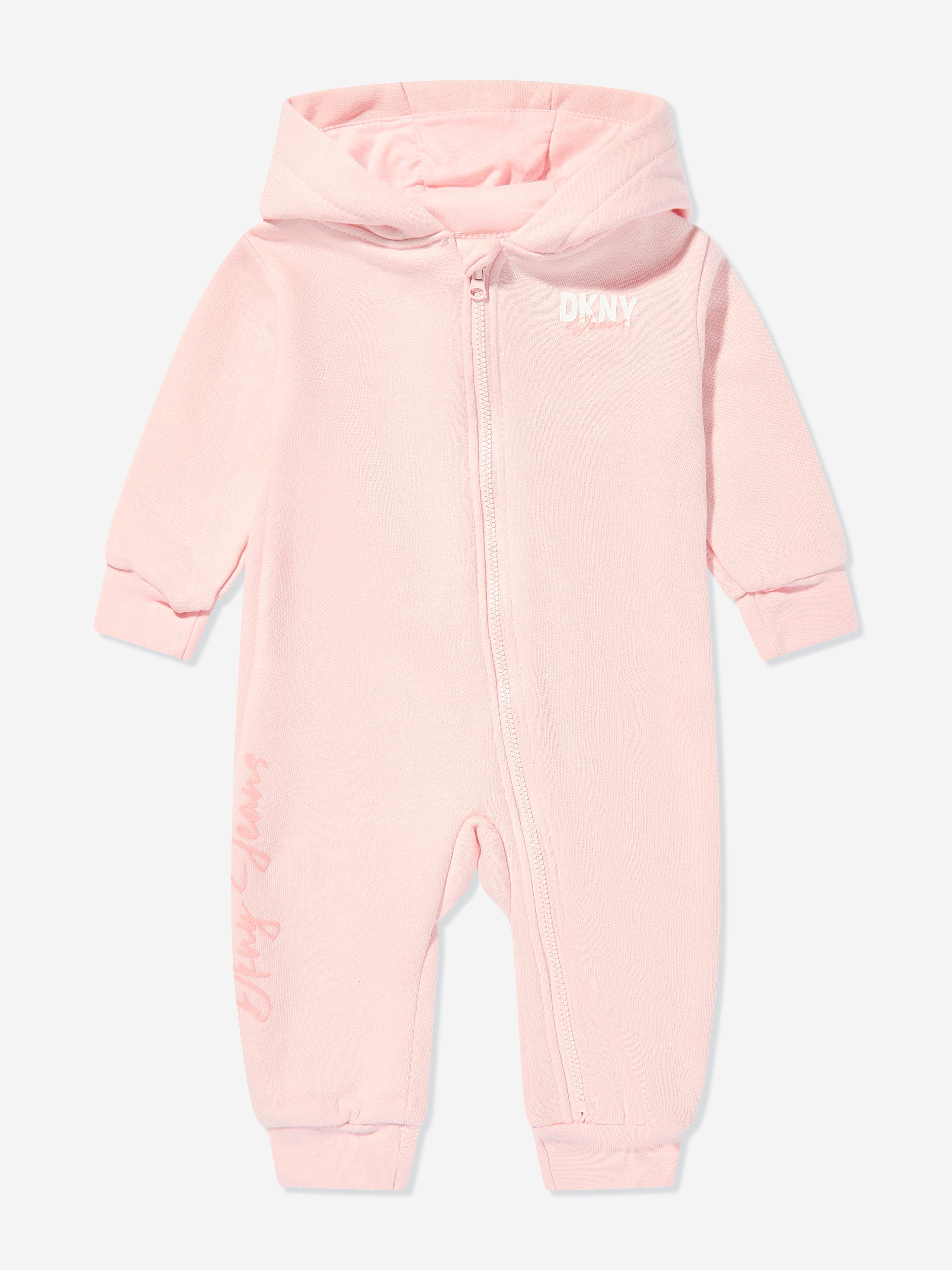DKNY Baby Girls Hooded All In One in Pink Cheap Pice Wholesale Pice