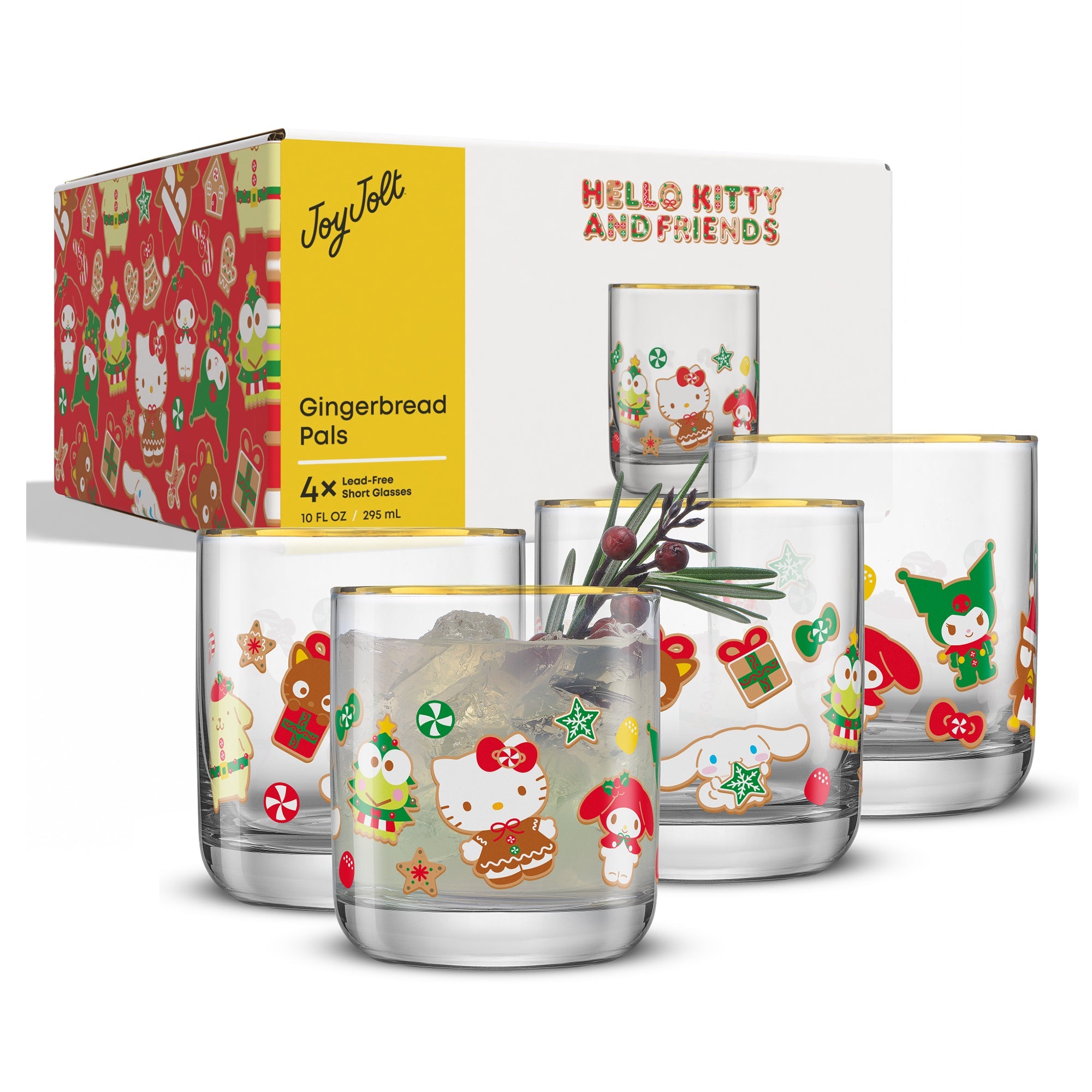 Hello Kitty and Friends Gingerbread Pals Short Glasses Buy Cheap Classic