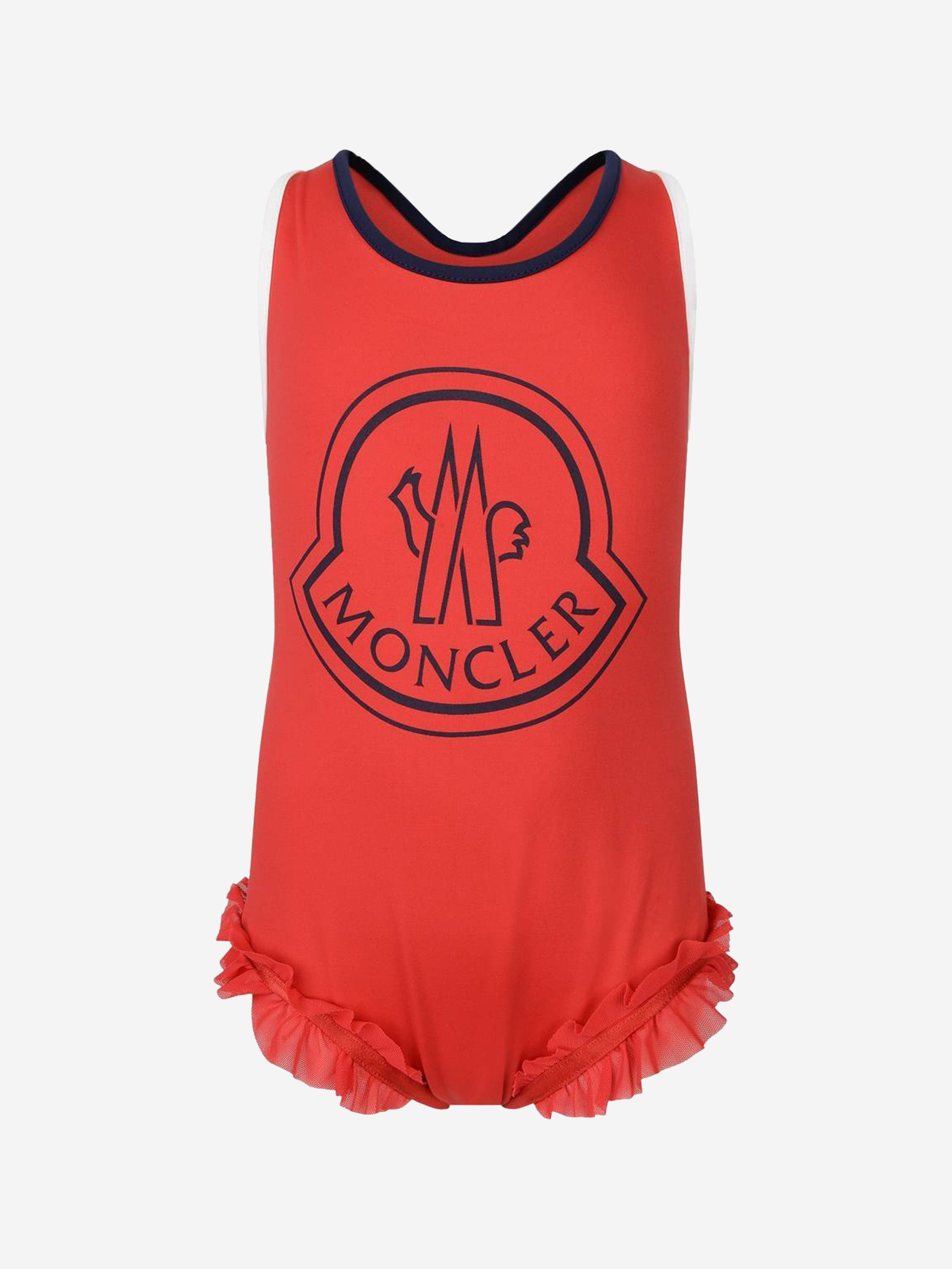 Moncler Enfant Girls Logo Swimsuit Big Discount For Sale