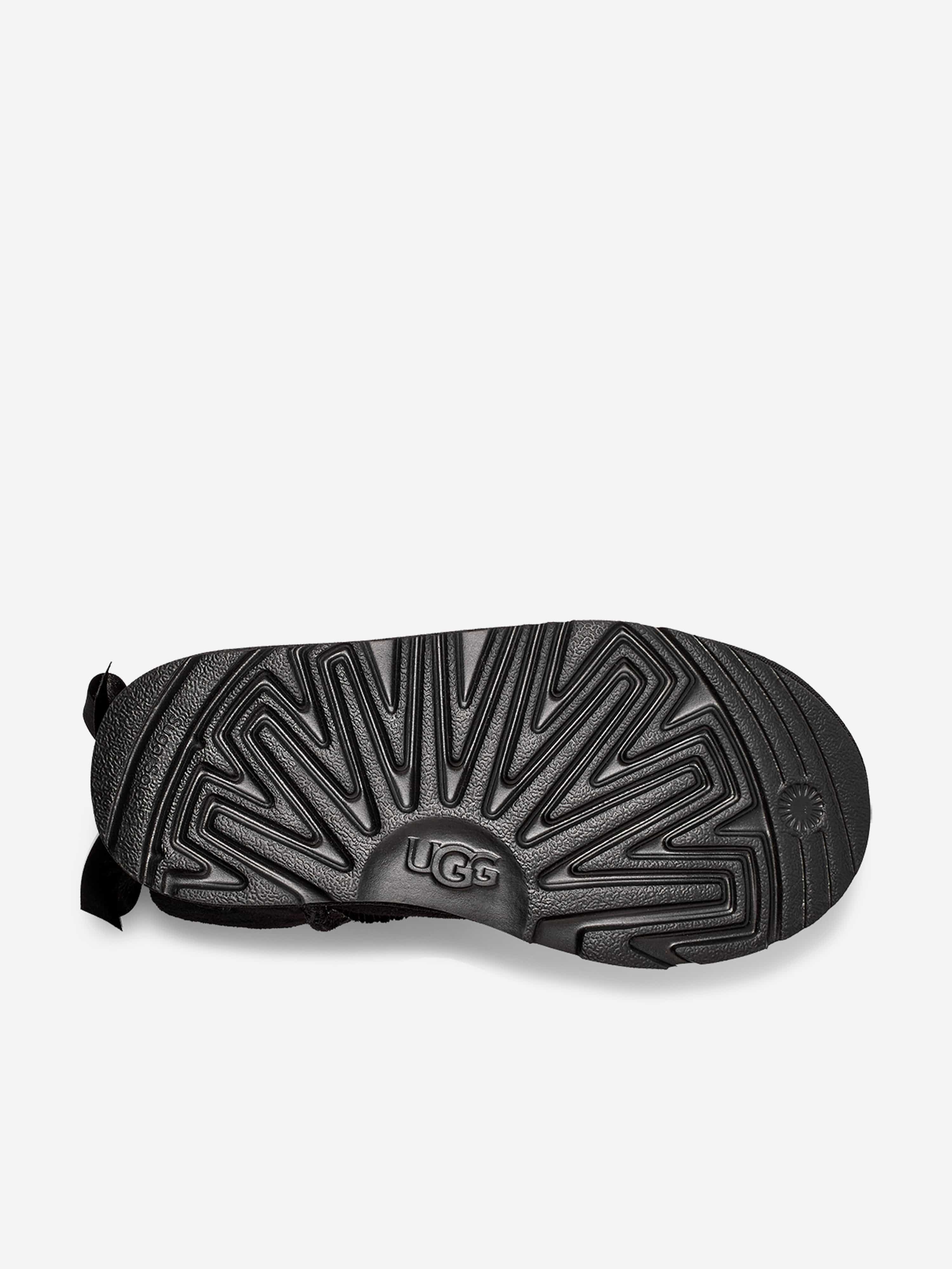 UGG Girls Mini Bailey Bow II Boots in Black Outlet Great Deals