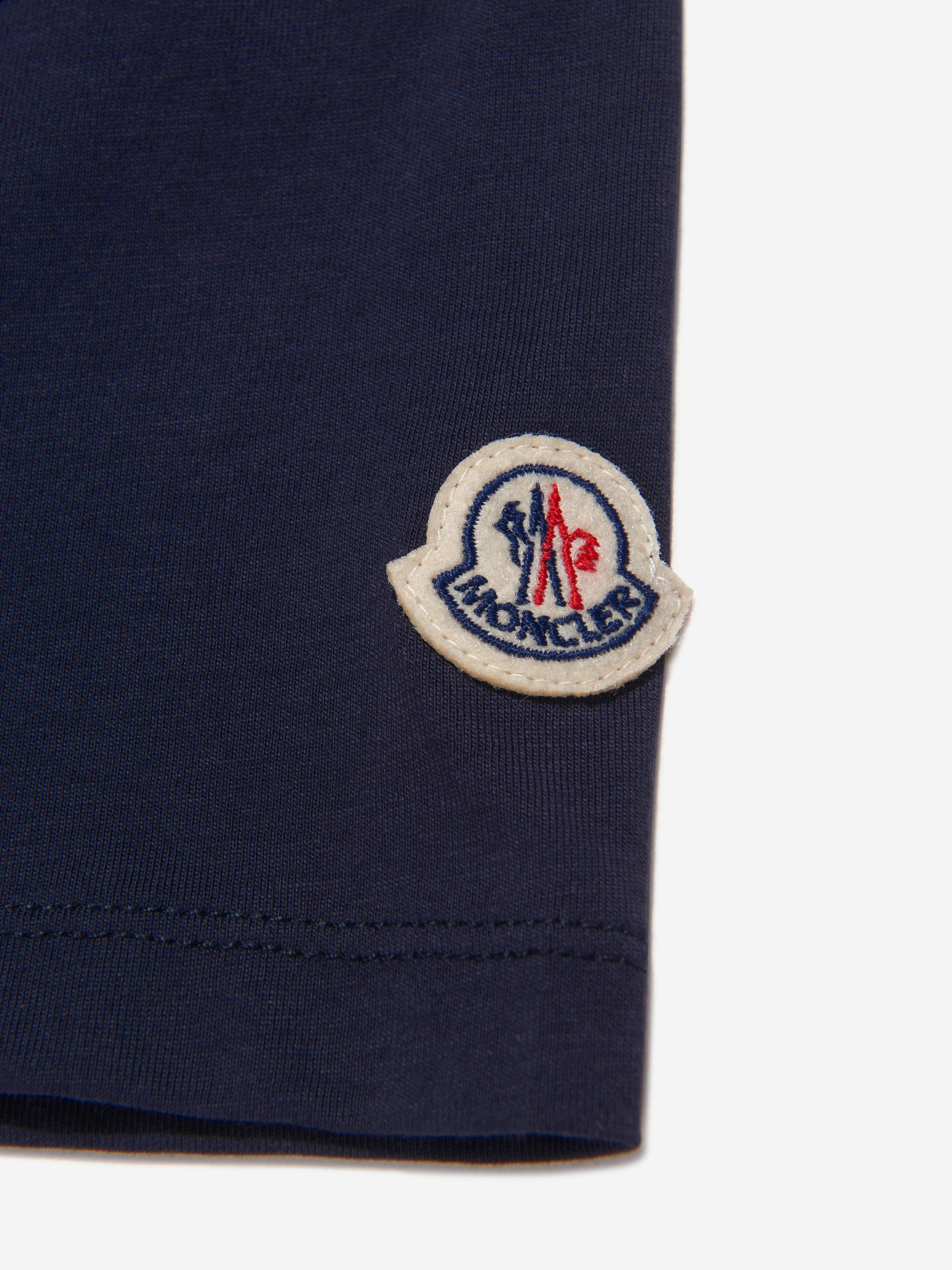 Moncler Enfant Kids Born To Protect T-Shirt in Navy Free Shipping Best Pices