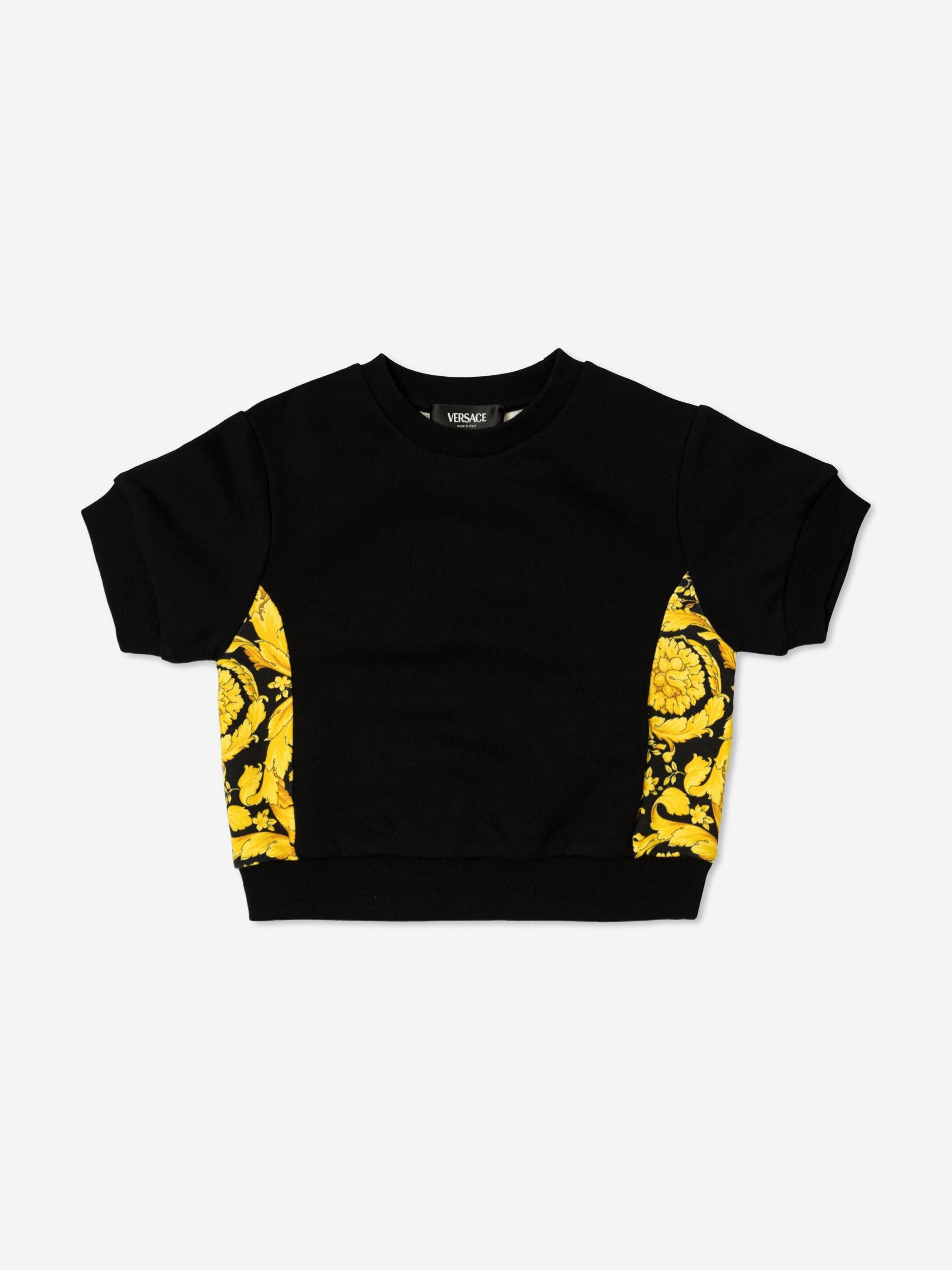 Versace Girls Barocco Sweatshirt in Black Free Shipping For Sale