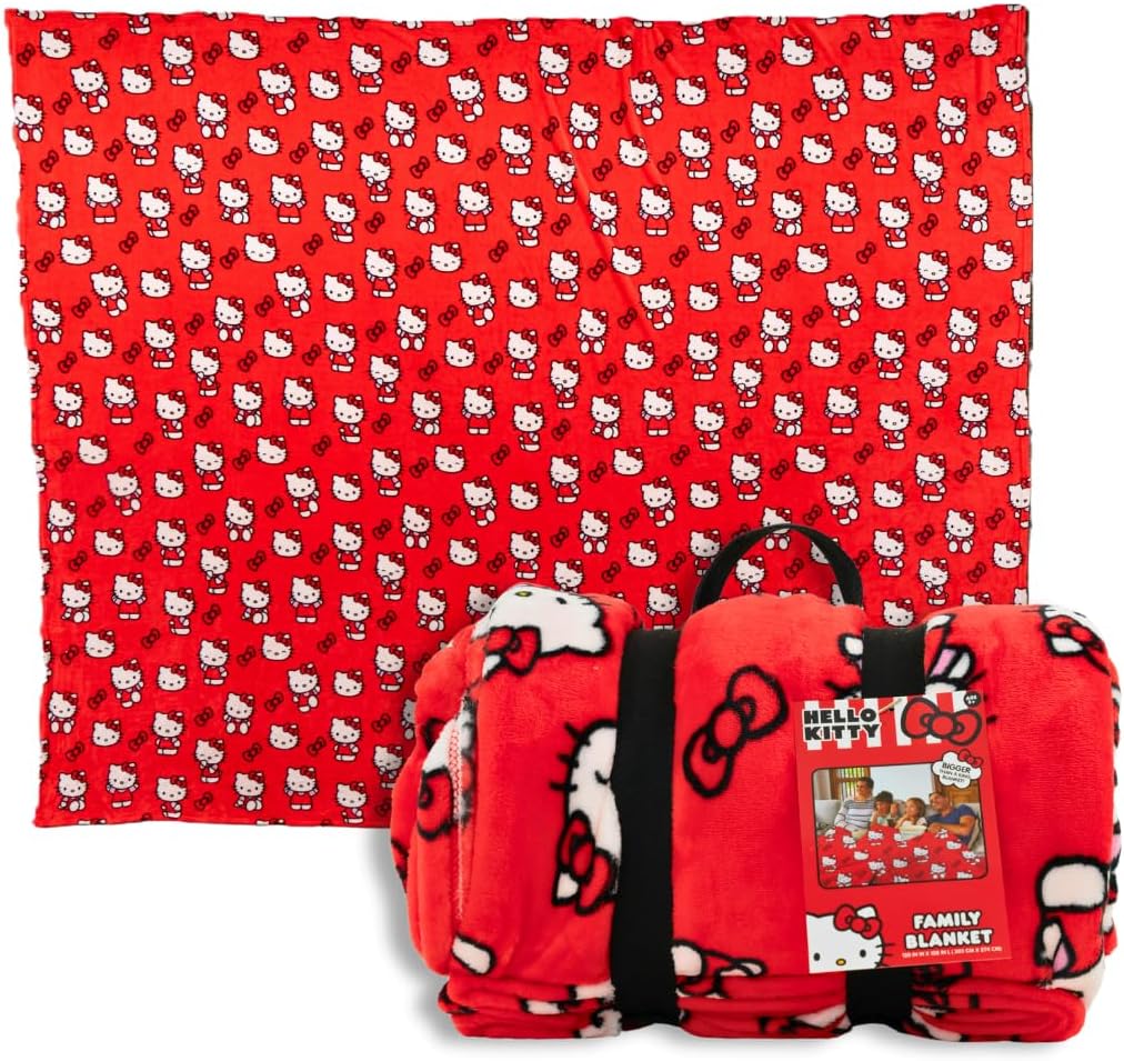 Hello Kitty Always Red Cozy Throw Blanket Sale New Styles