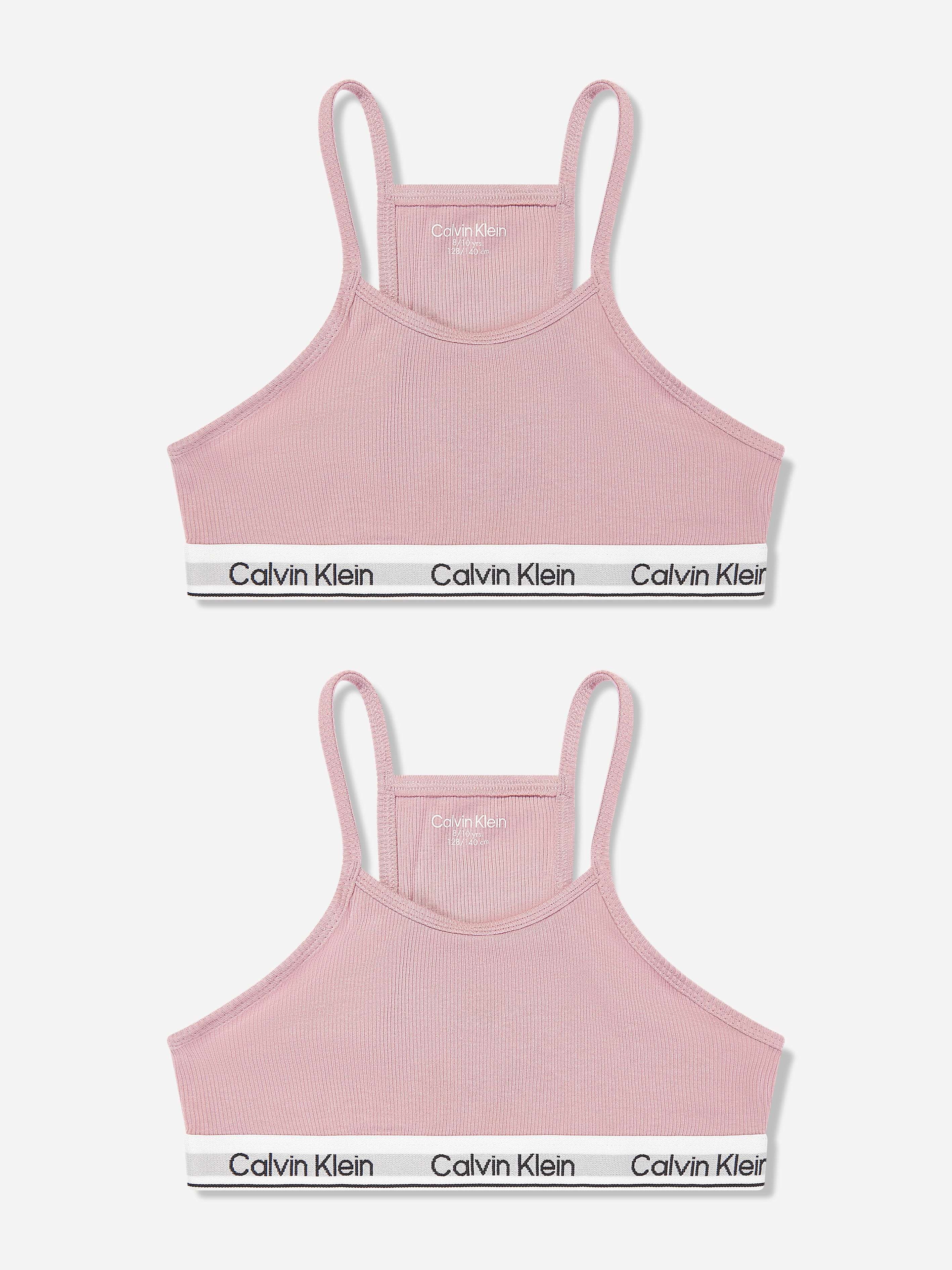 Calvin Klein Girls Racerback Bralette Set in Pink Factory Outlet For Sale