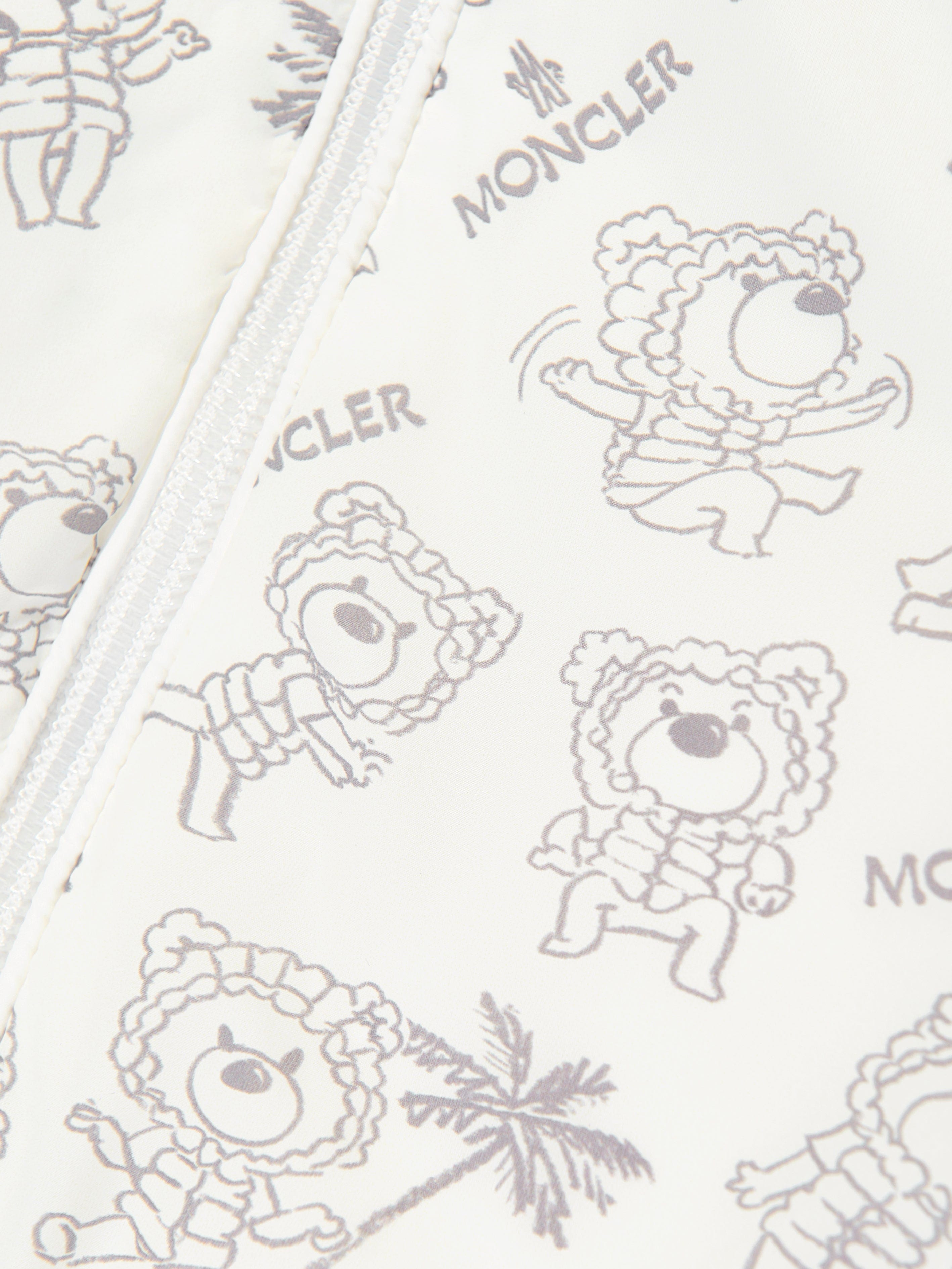 Moncler Enfant Baby Fynn Jacket in White Cheap Sale Online