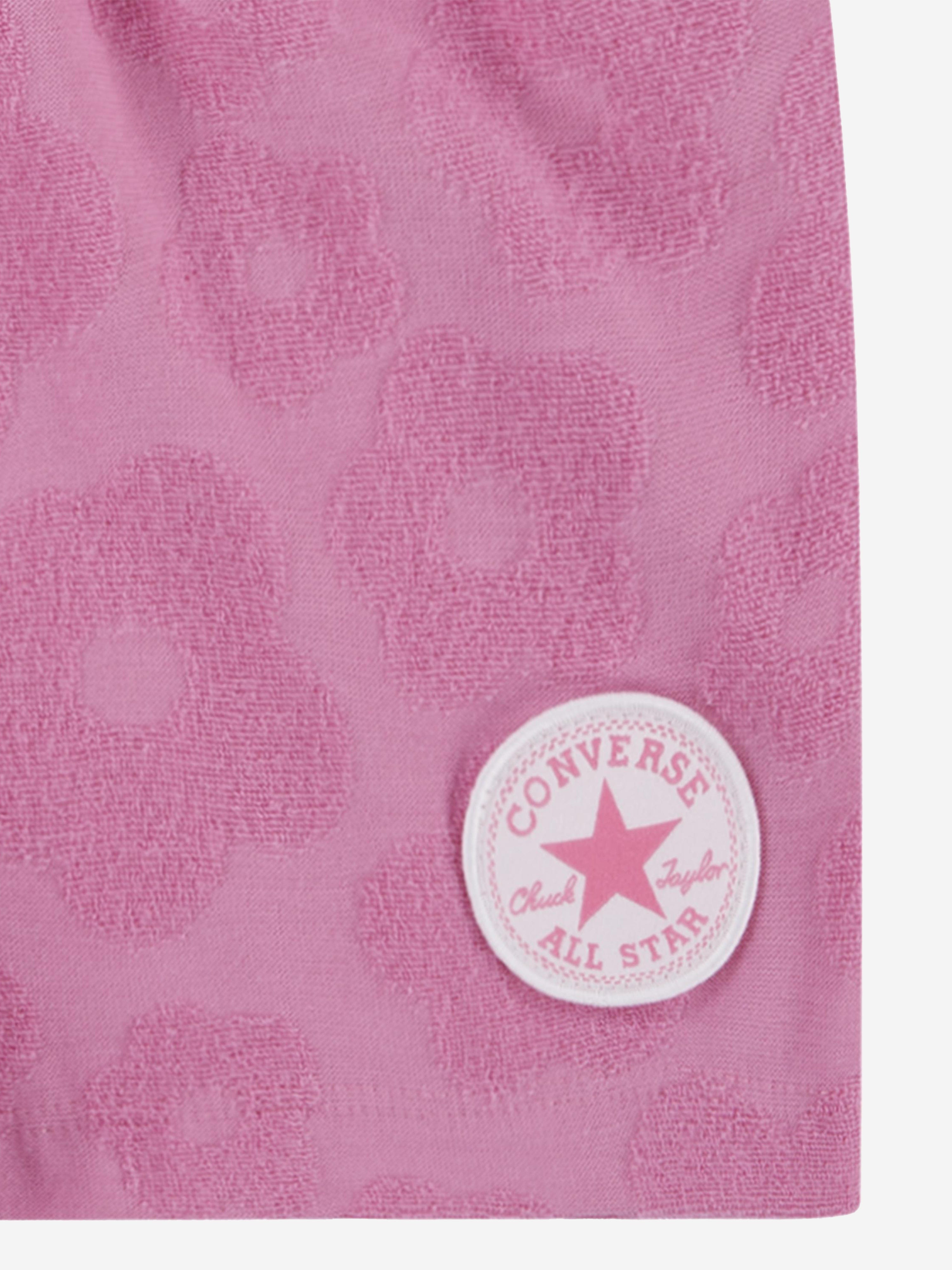 Converse Girls Floral Jacquard Short Set in Pink Clearance Online Fake