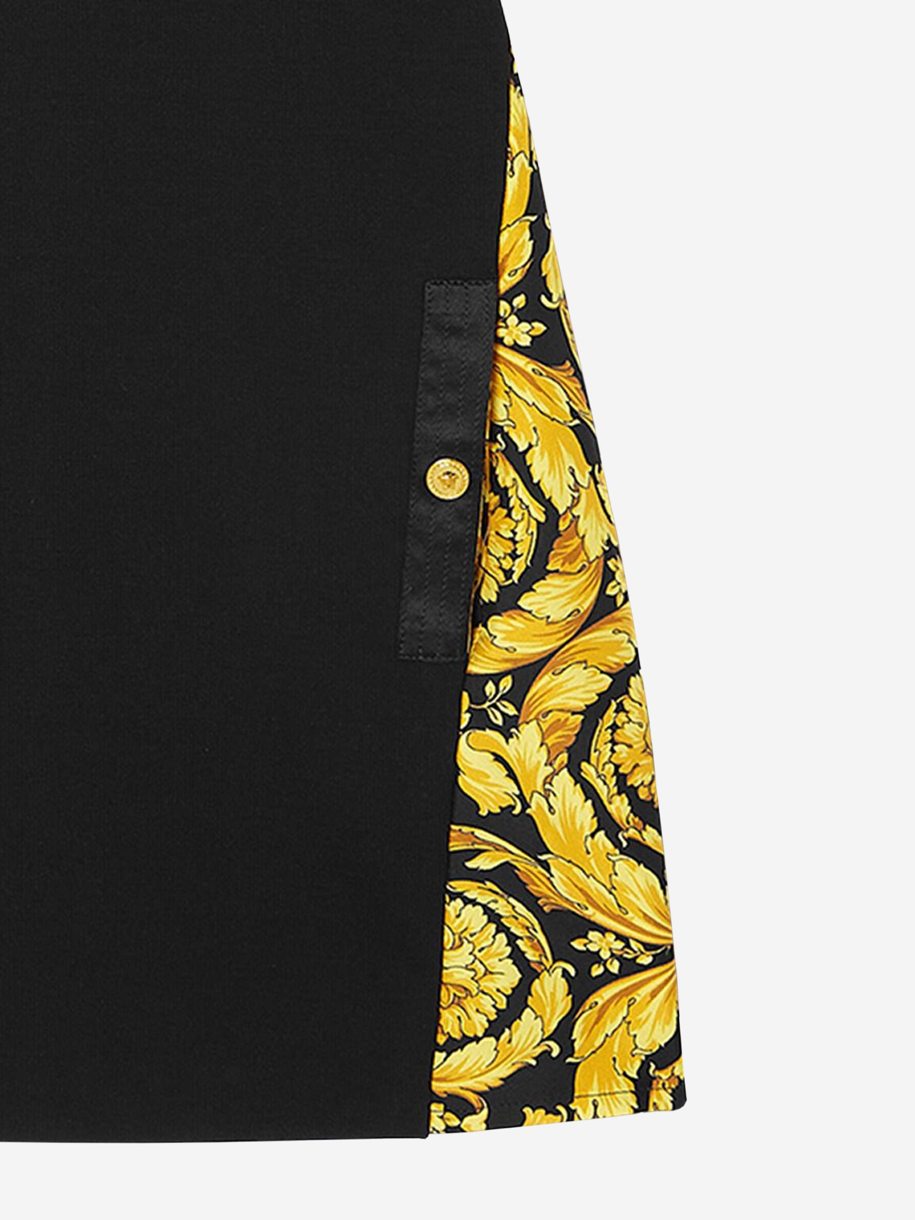 Versace Girls Barocco Punto Milano Dress in Black Free Shipping Low Cost