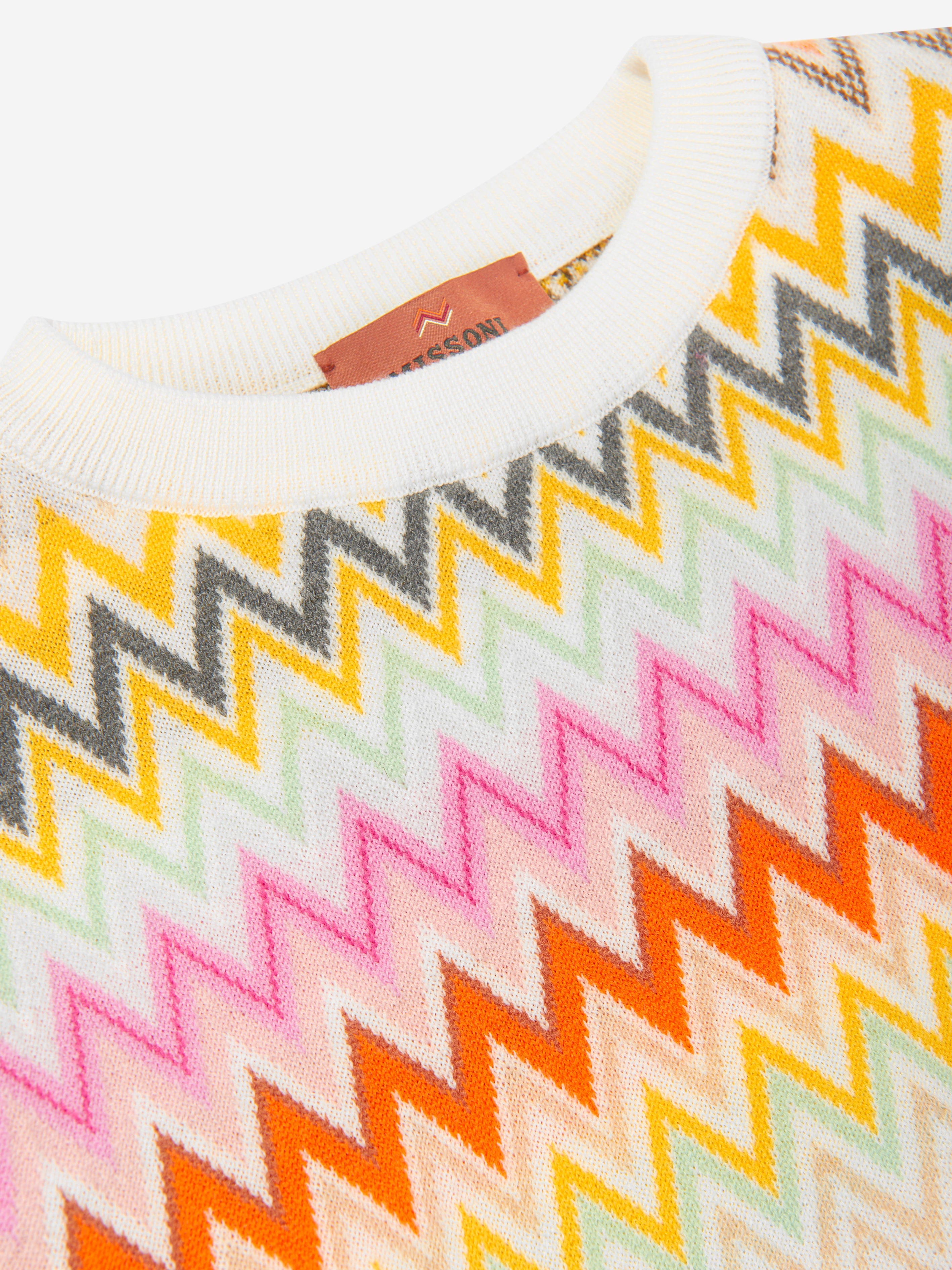 Missoni Girls Wool Zigzag Jumper in Multicolour Cheap Online Store Manchester