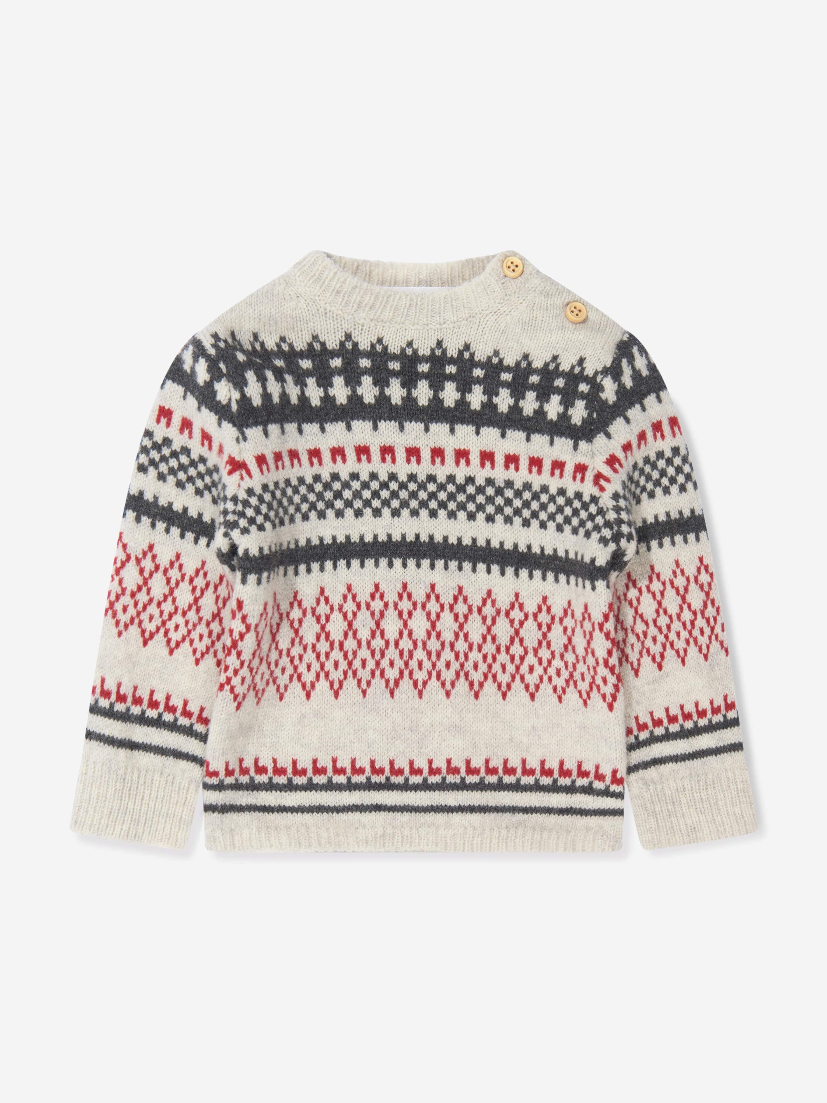 Bonpoint Baby Girls Wool Berthilie Jumper In Grey Cheap Low Shipping