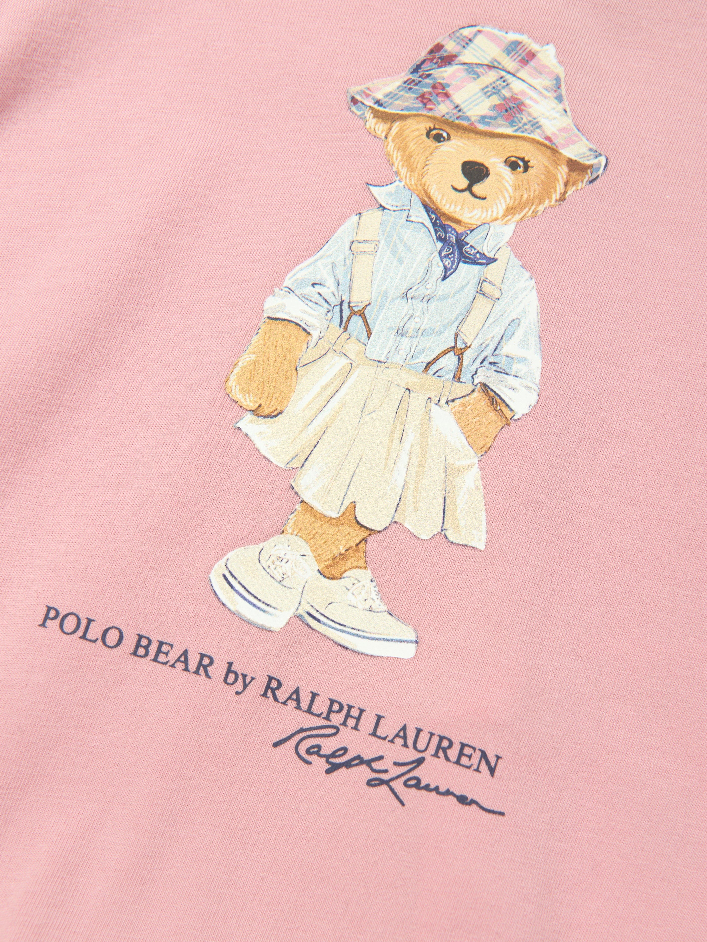Ralph Lauren Girls Bear Jersey Dress in Pink Wholesale Pice Cheap Pice