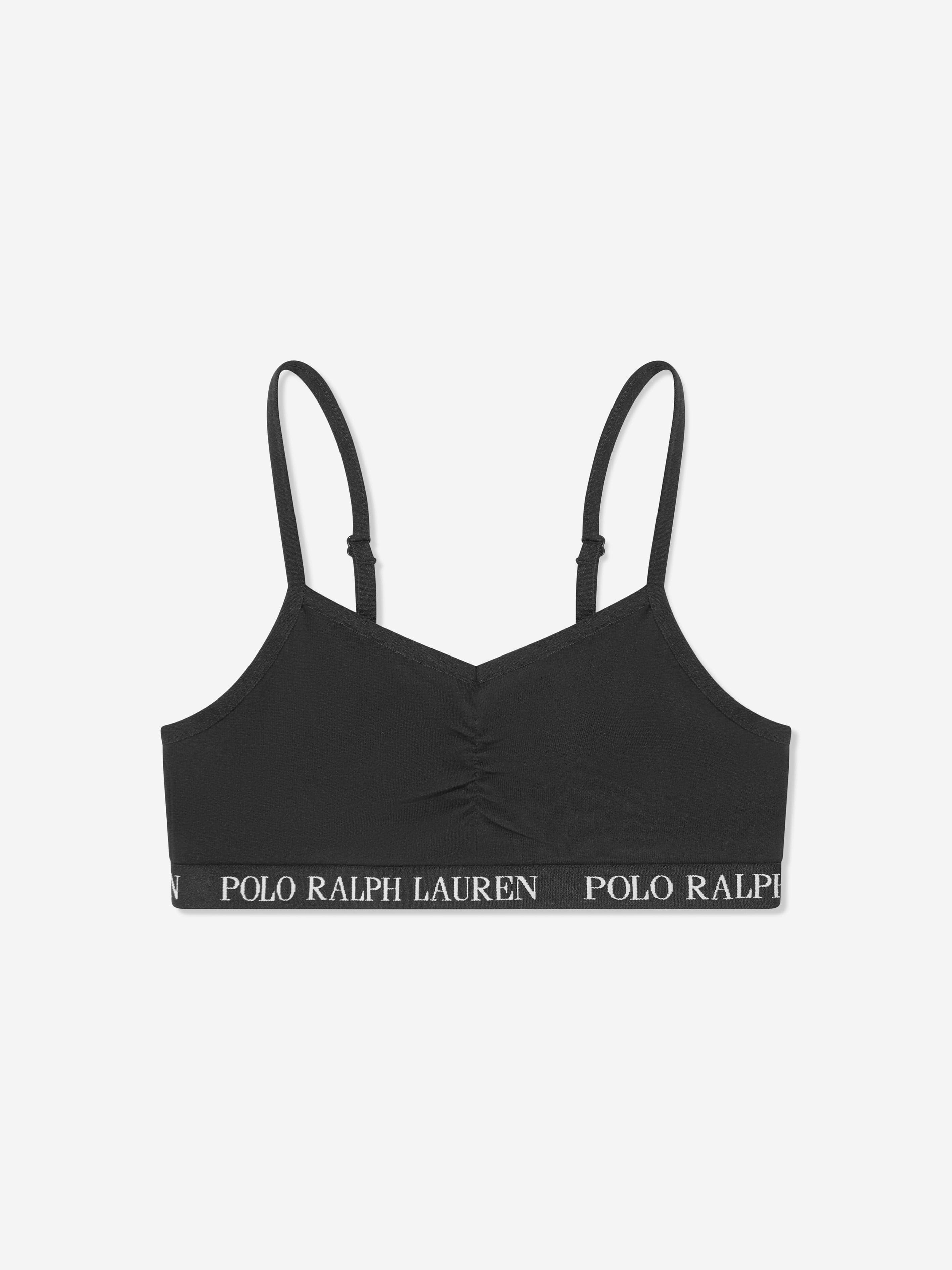 Ralph Lauren Girls 2 Pack Bralette Set in Black Shop Sale Online