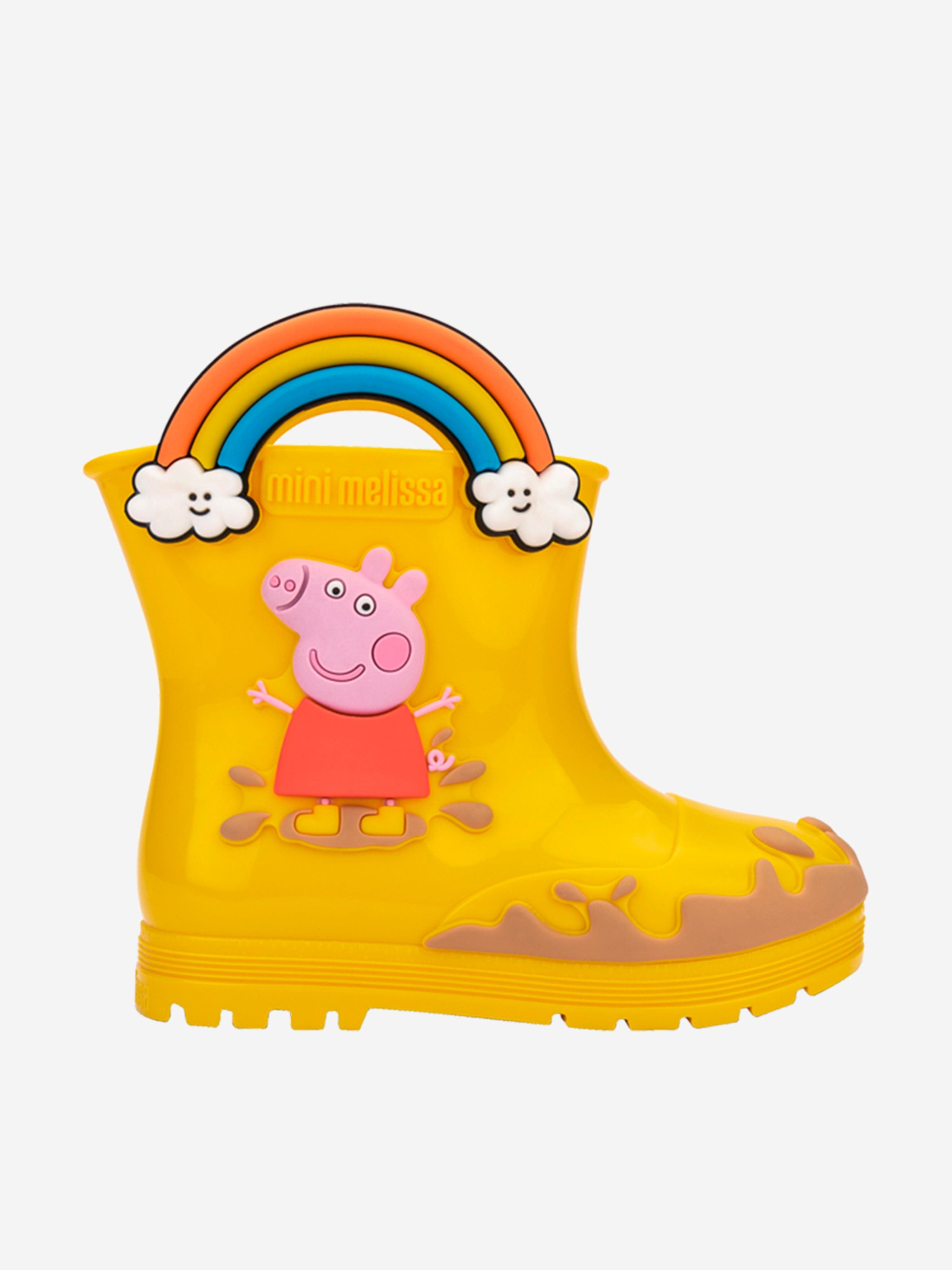 Mini Melissa Girls Peppa Pig Wellies in Yellow Cheap Sale Manchester Great Sale