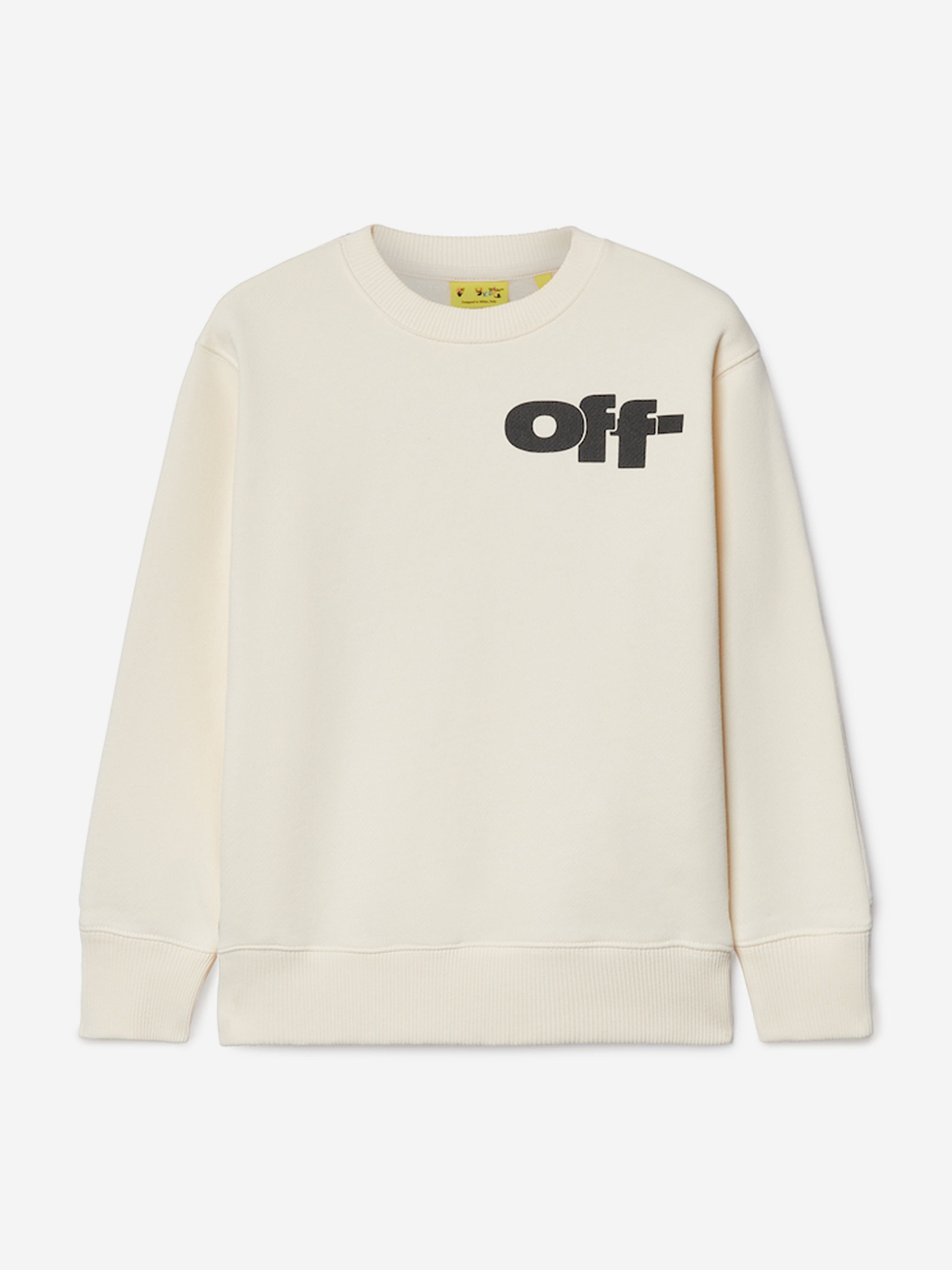 Kids Type Graphic Sweatshirt in White Enjoy Online