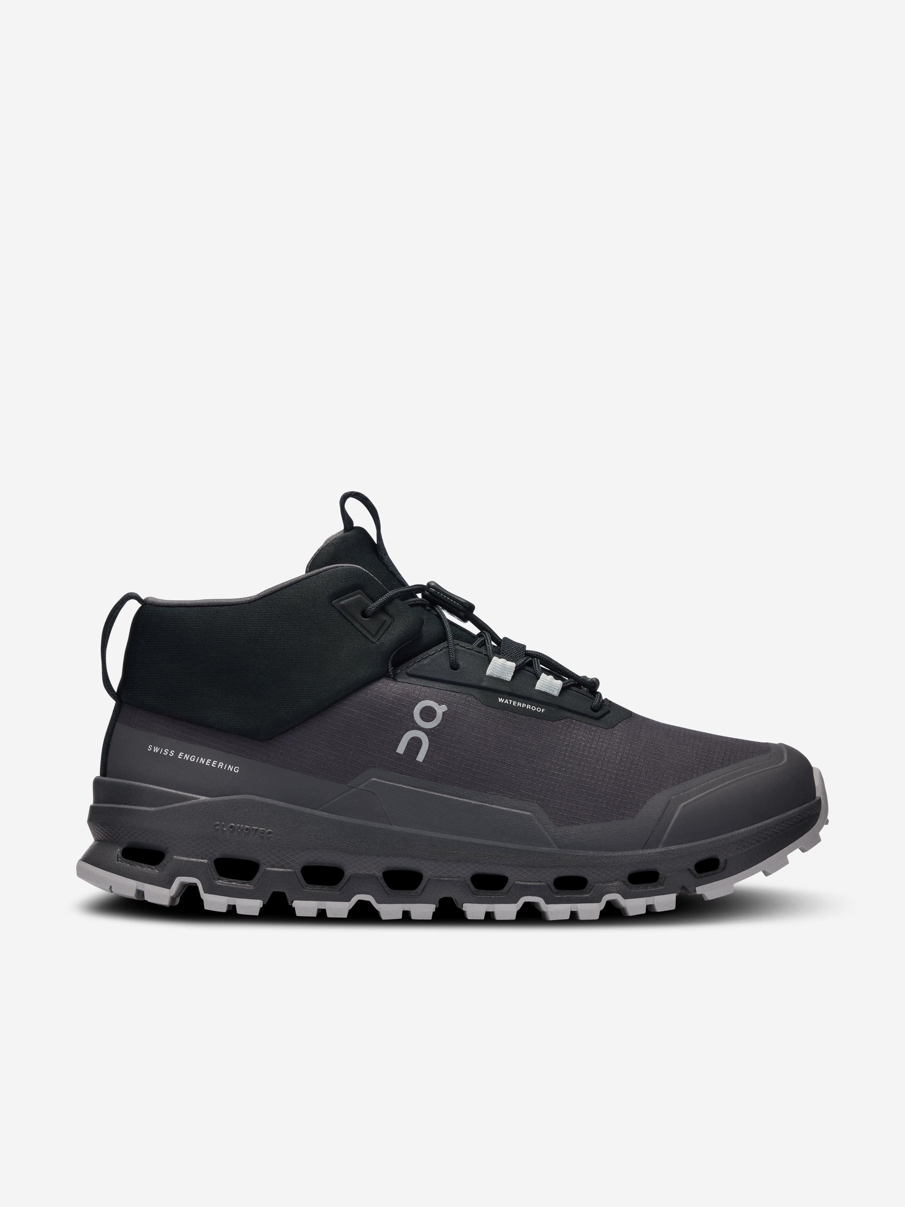 On Running Kids Cloudhero Mid Waterproof Trainers in Black Clearance Explore