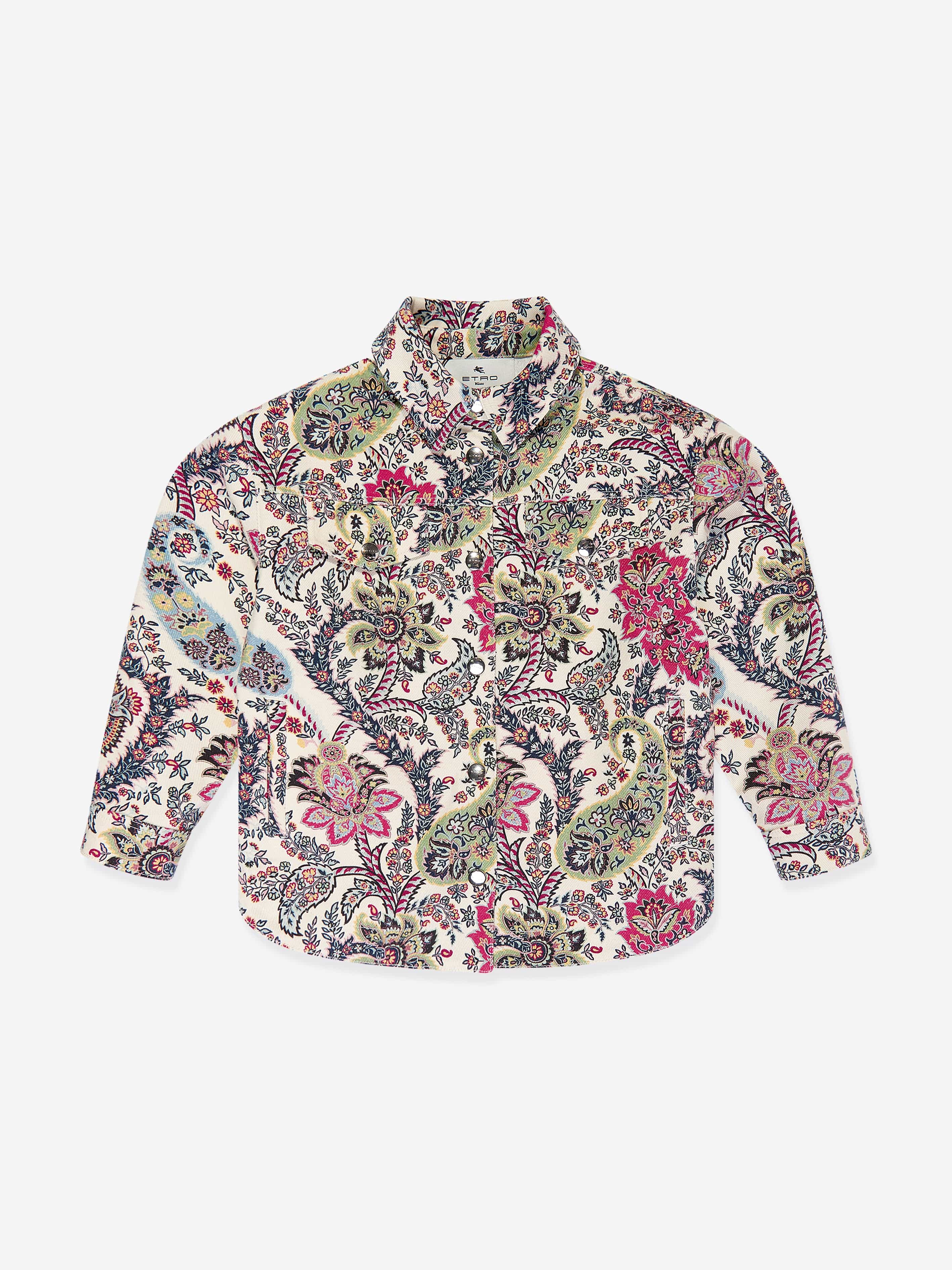 Etro Girls Floral Paisley Jacket in Multicolour Cheap Excellent