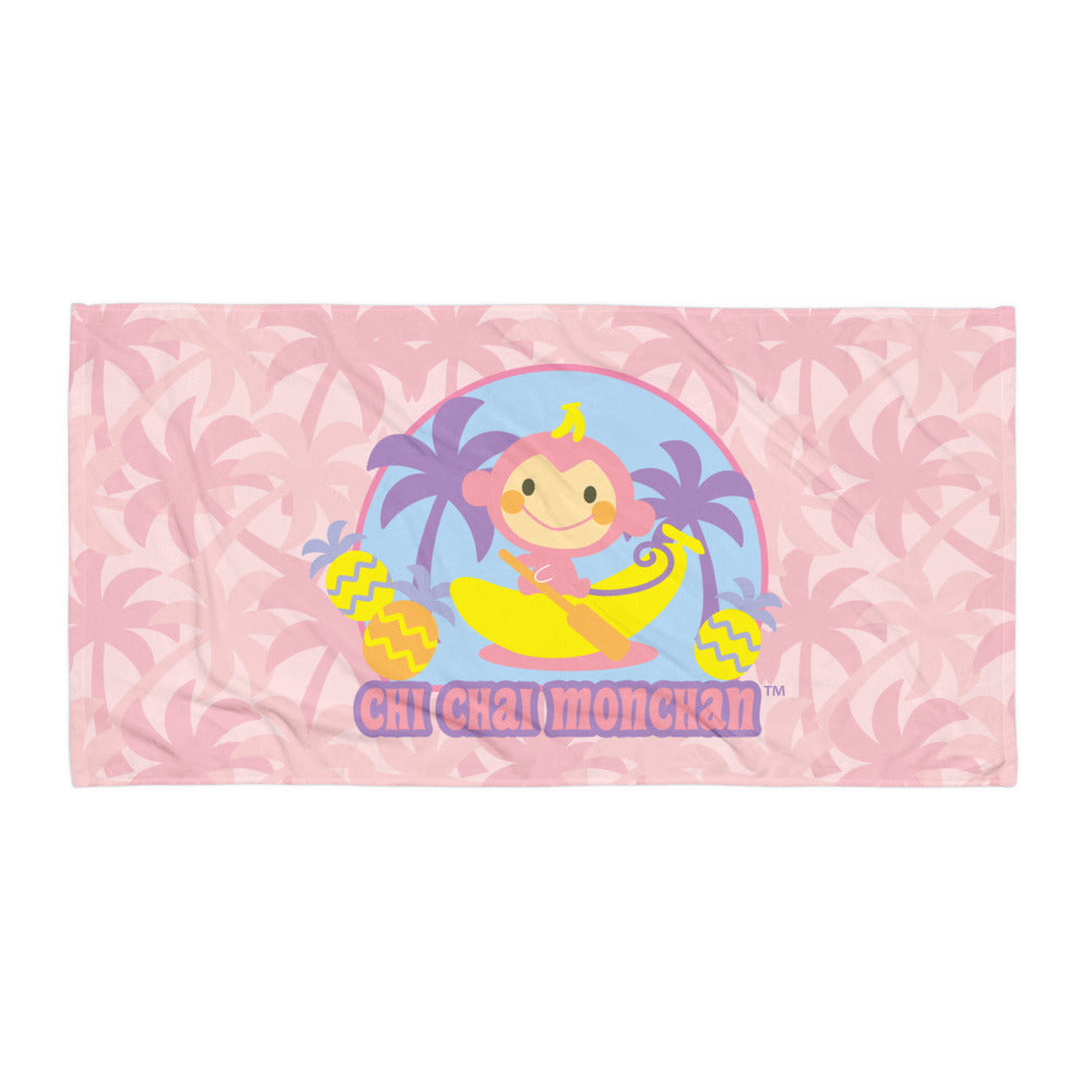 Chi Chai Monchan Pink Palms Beach Towel Clearance Explore