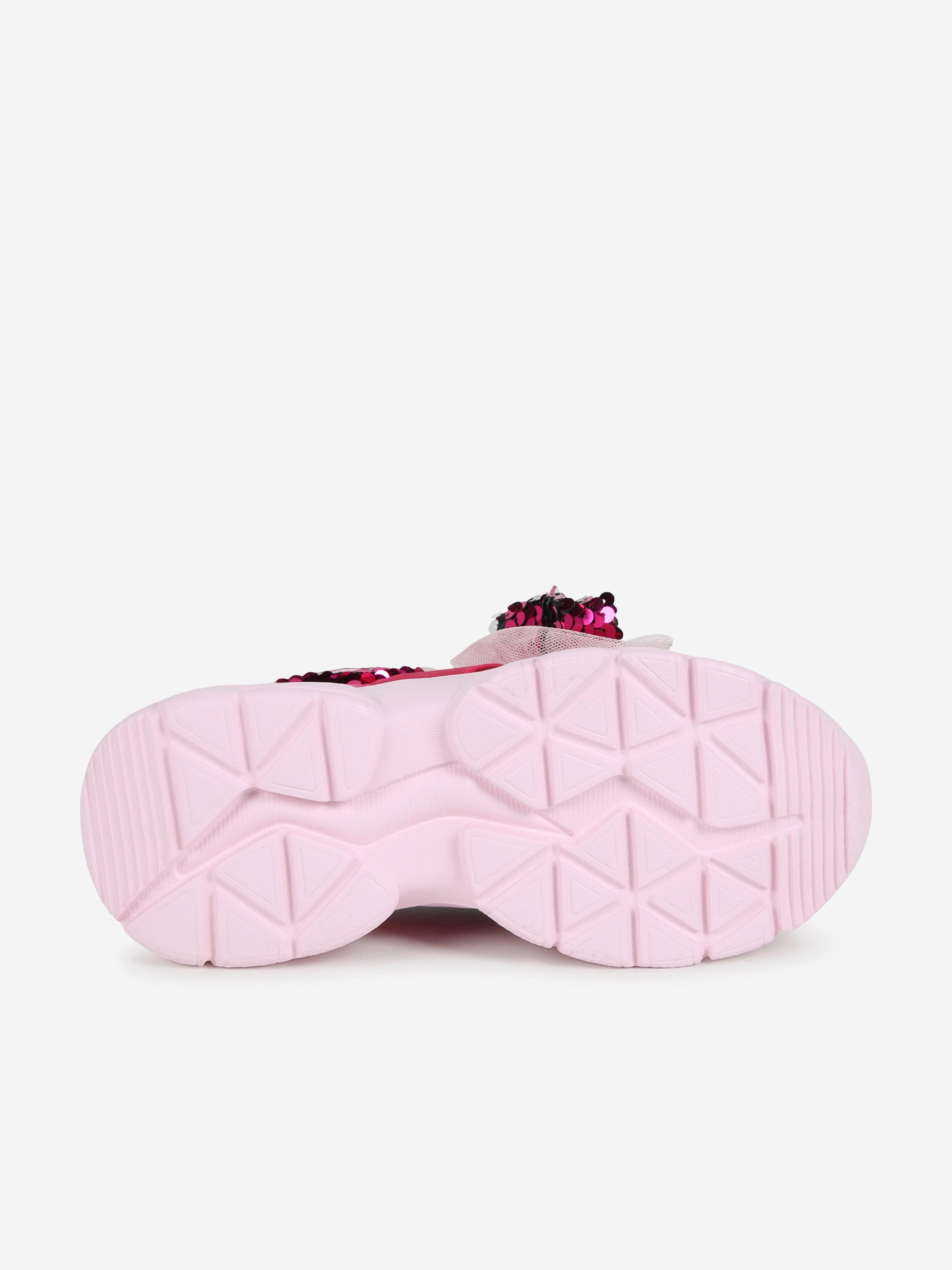 Billieblush Girls Sequin And Glitter Trainers in Pink Exclusive Online