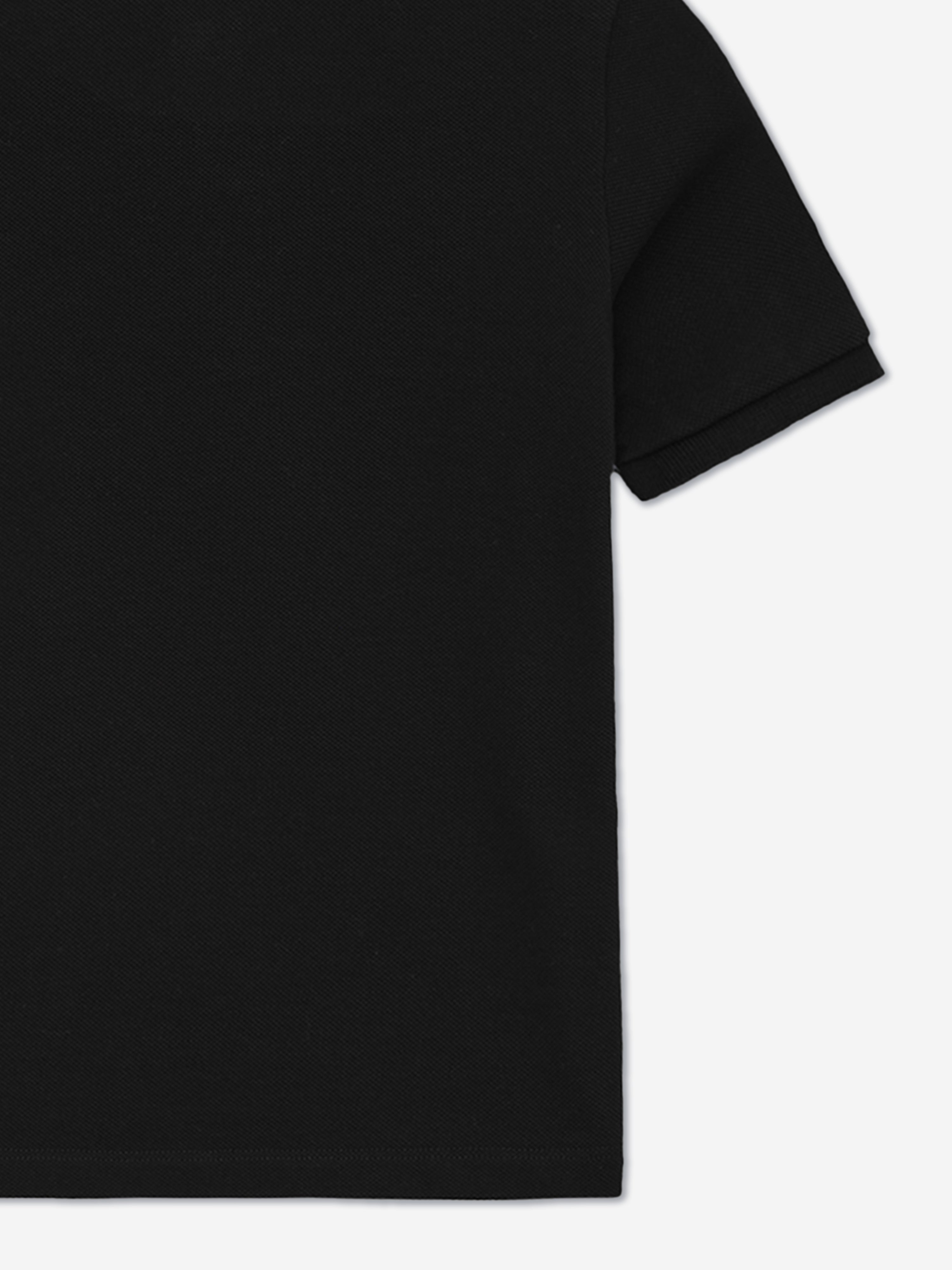 Kids MA Quad Scribble Polo Shirt in Black Sale Cheapest