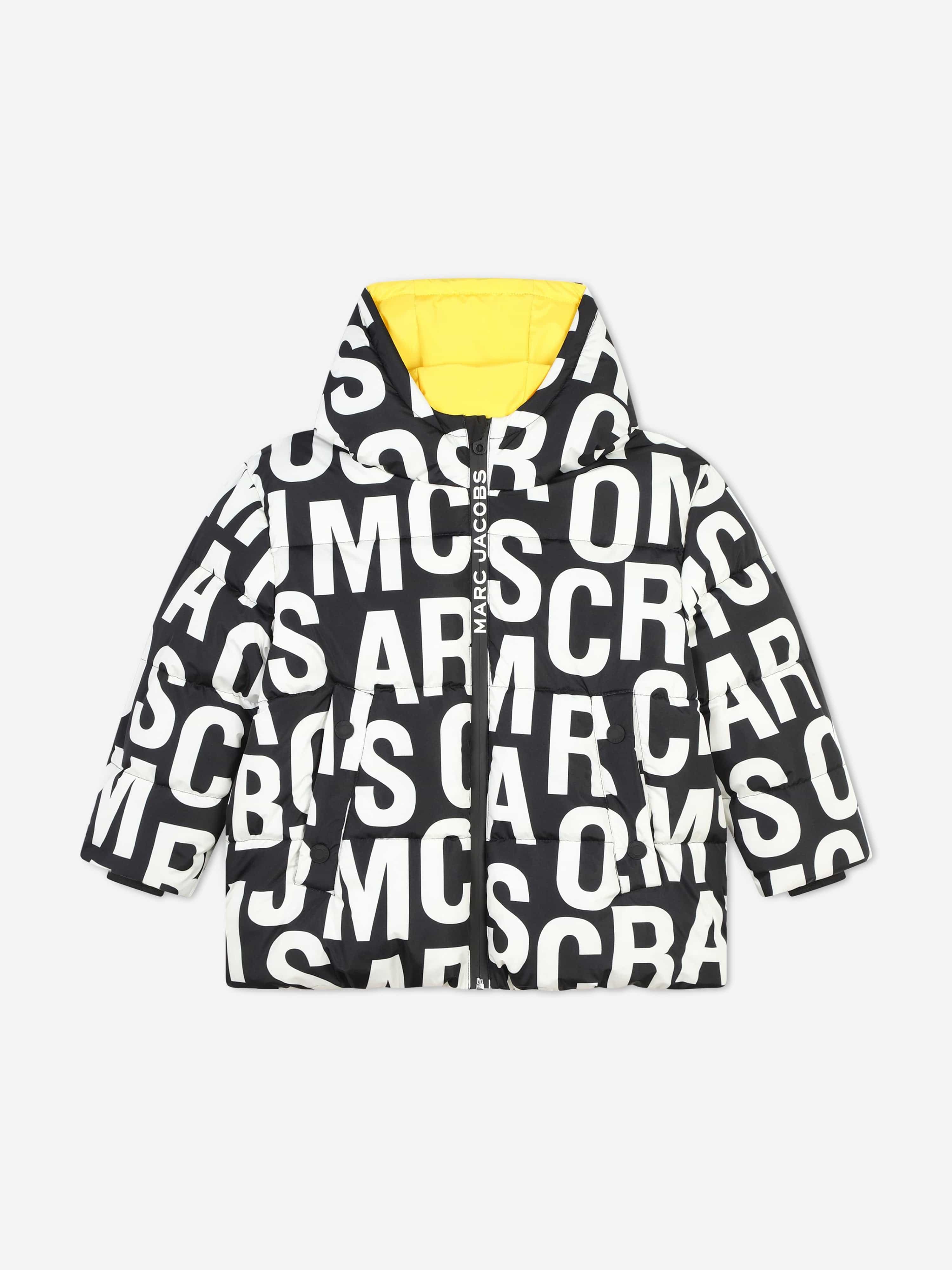 MARC JACOBS Kids Logo Puffer Jacket in Black Clearance With Mastercard