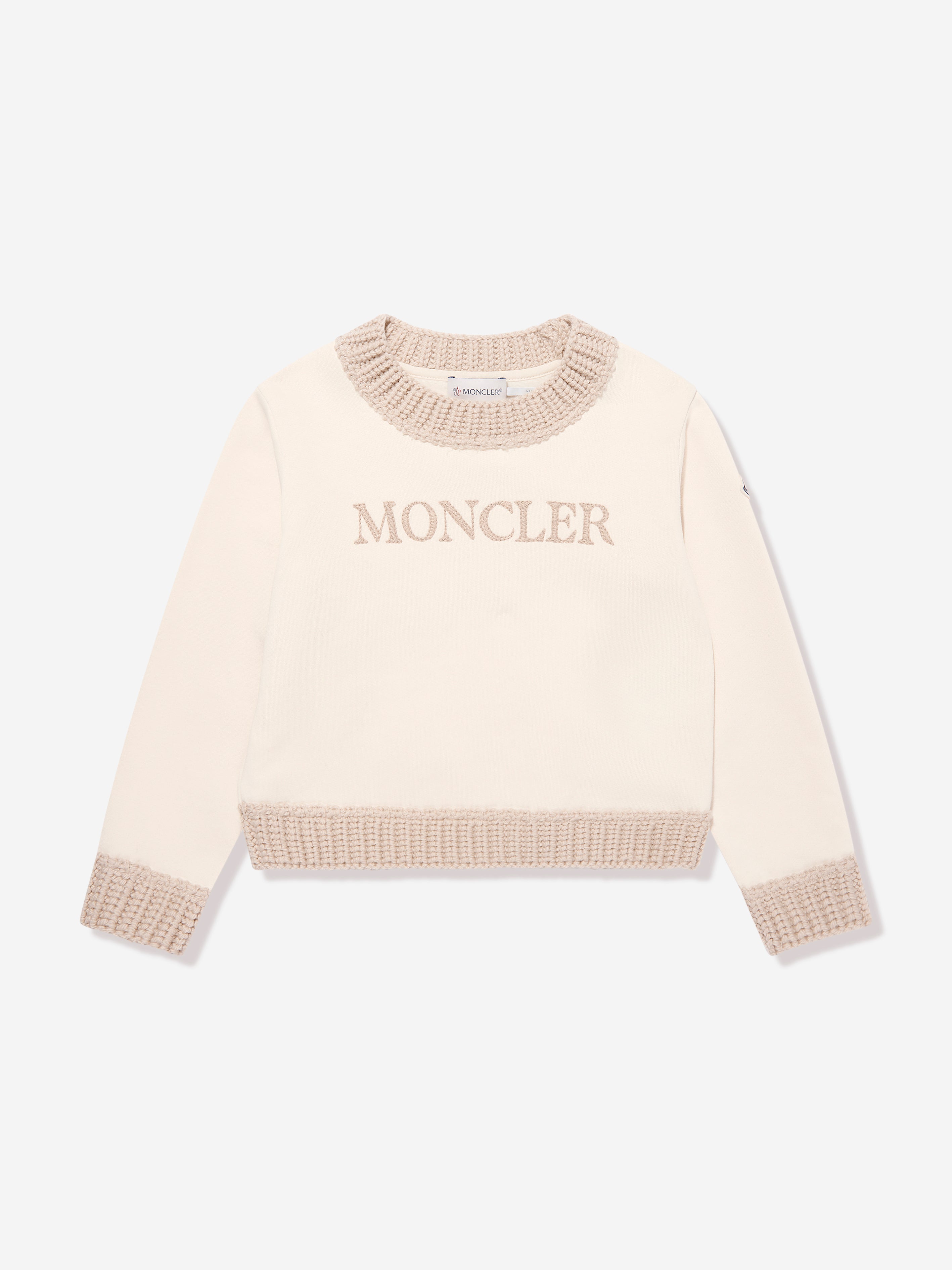 Moncler Enfant Girls Tracksuit in Ivory Manchester Cheap Pice