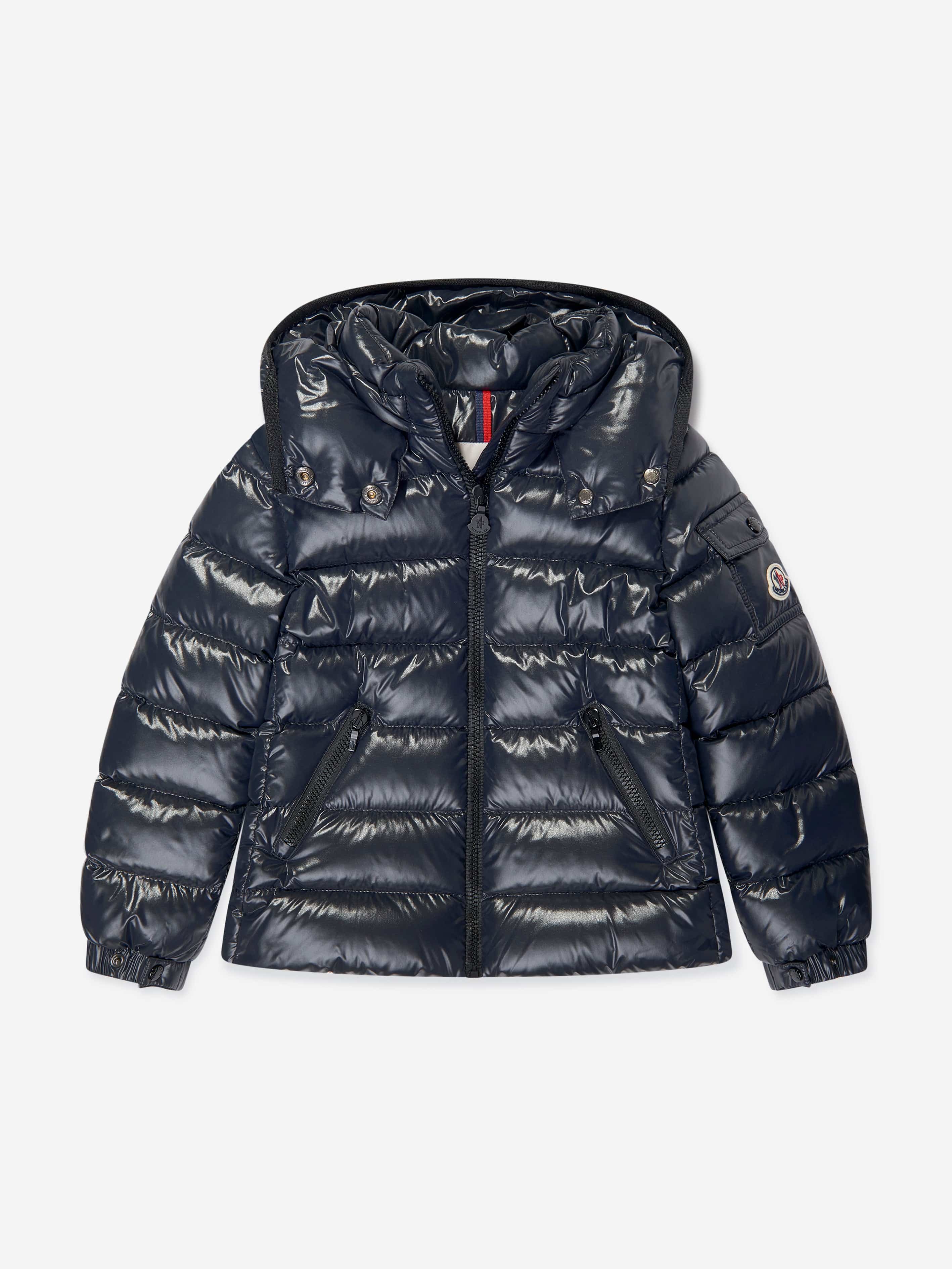 Moncler Enfant Girls Down Padded Bady Jacket in Navy Cheap Perfect
