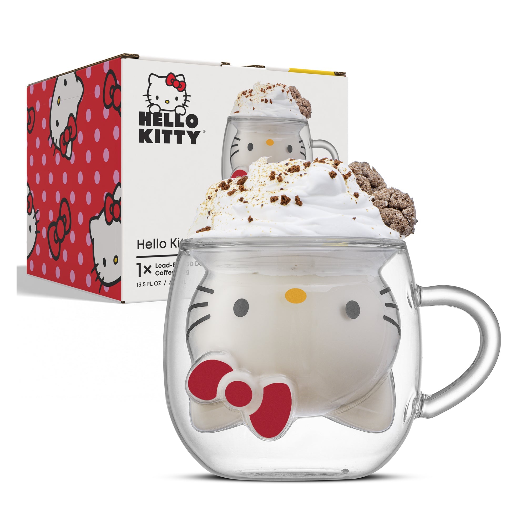 Hello Kitty 3D Double Wall Coffee Mug Clearance With Mastercard