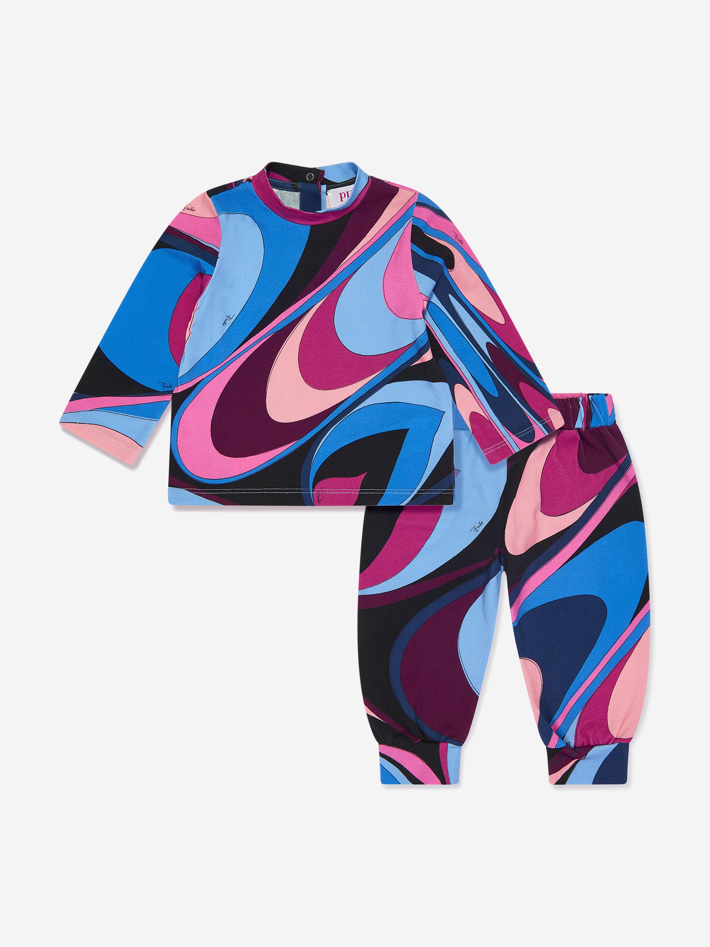 Pucci Baby Girls Onde Trouser Set in Multicolour Cheap Affordable