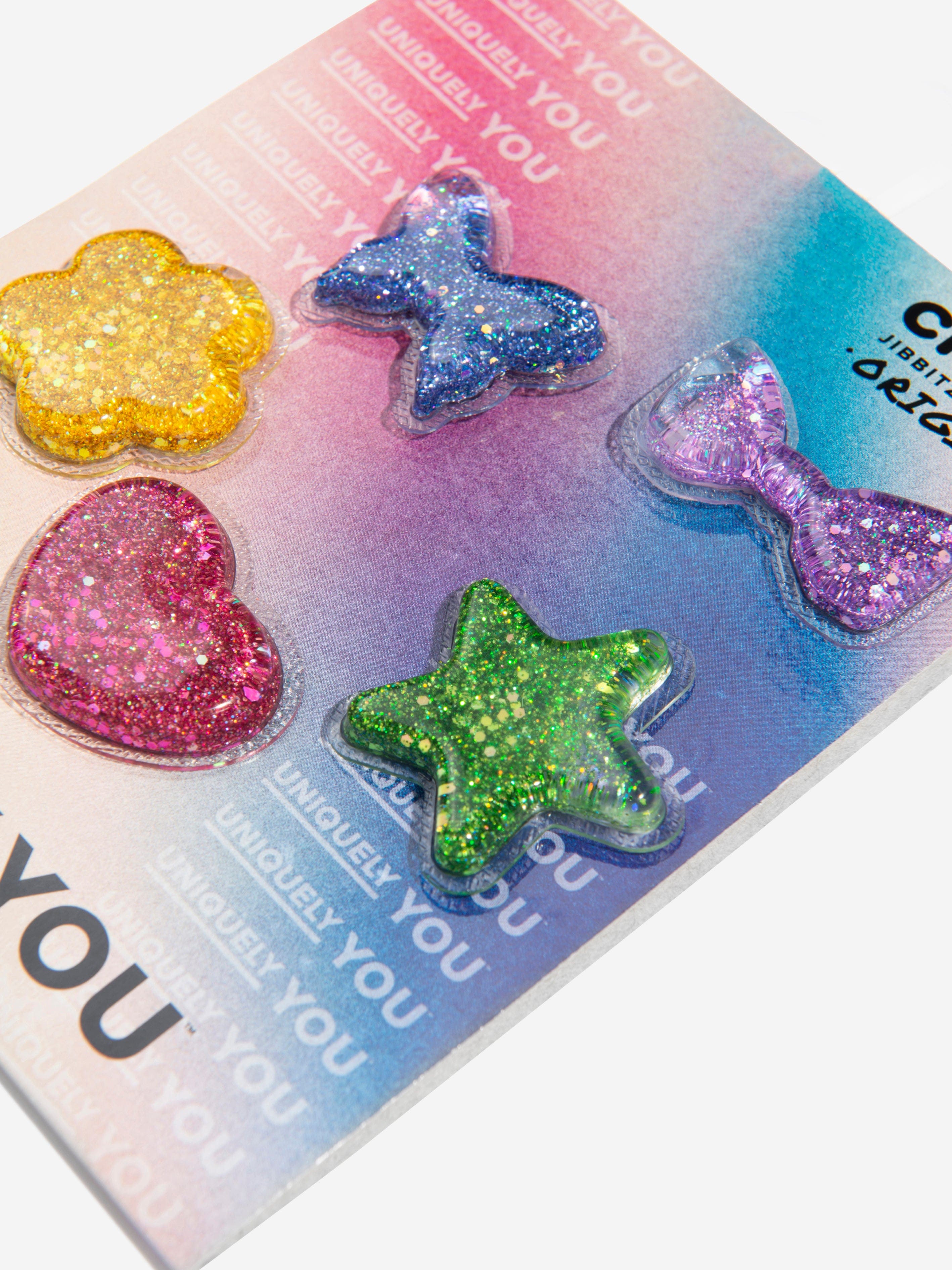 Crocs Girls UV Changing Squish Jibbitz Charm 5 Pack in Multicolour Cheap Sale Geniue Stockist