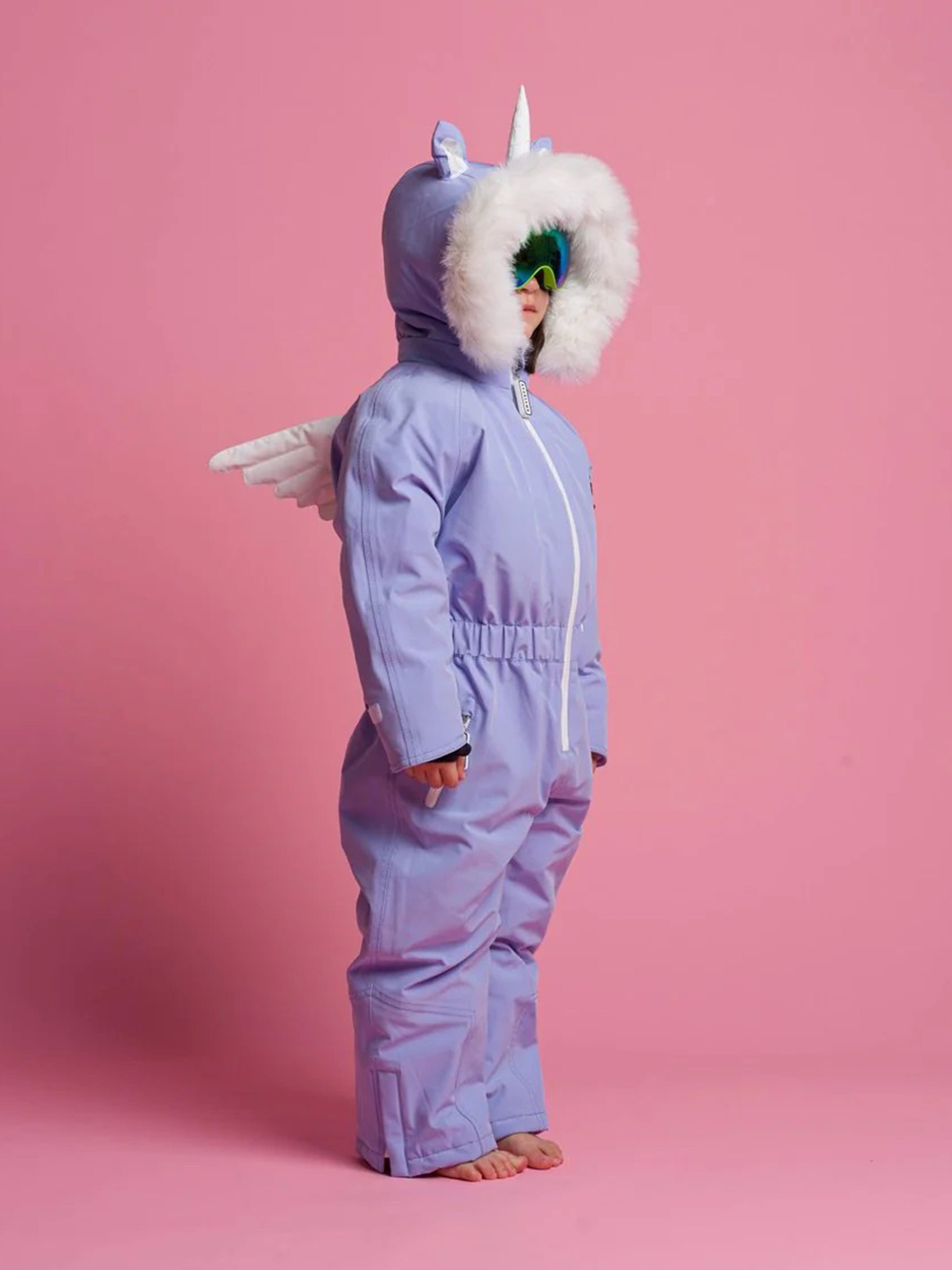 Roarsome Girls Sparkle The Unicorn Snowsuit in Purple Sale 100% Original