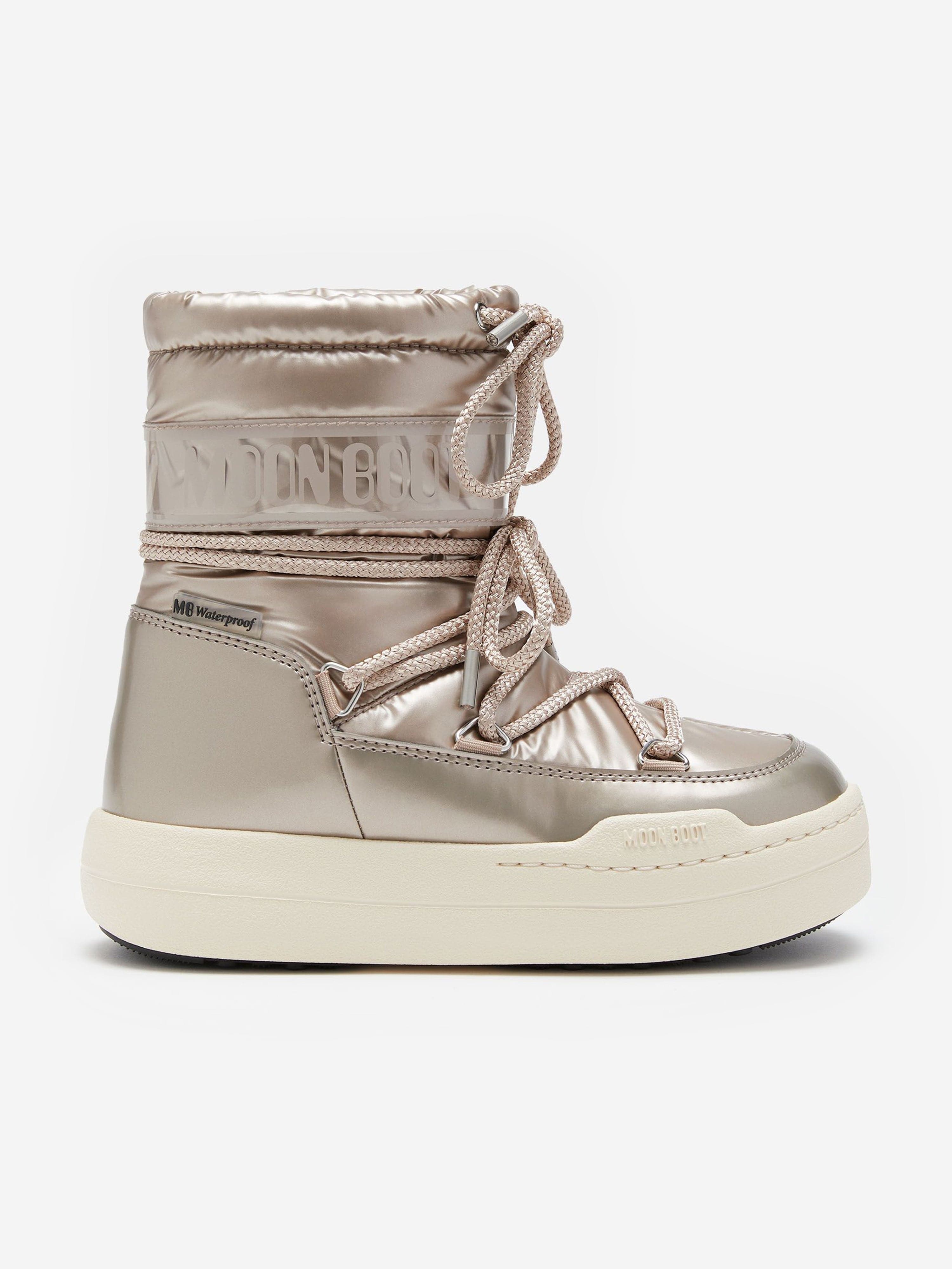 Moon Boot Girls JR Park Boots in Rose Gold Manchester Sale Online