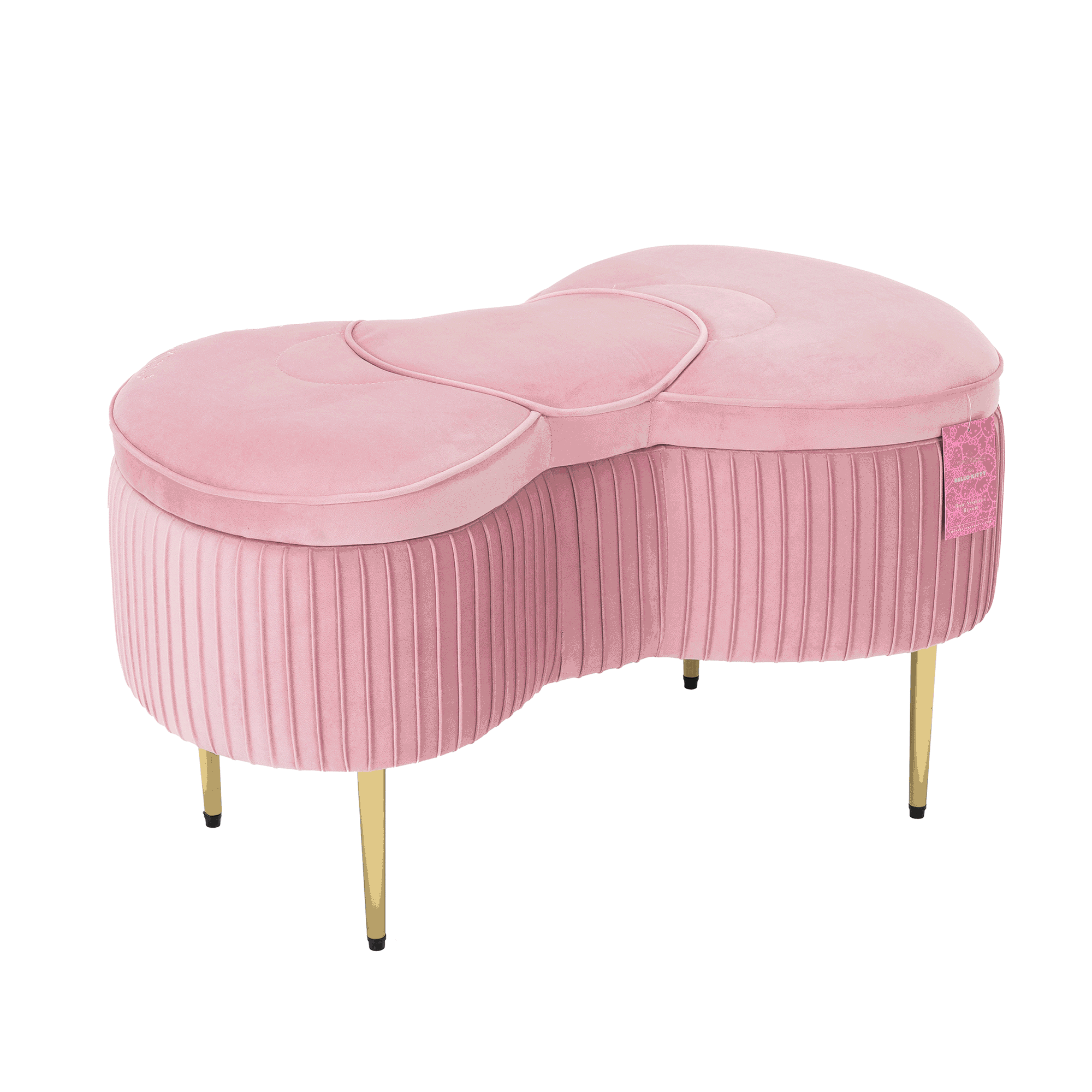Hello Kitty x Impressions Vanity Bow Storage Bench With Mastercard For Sale