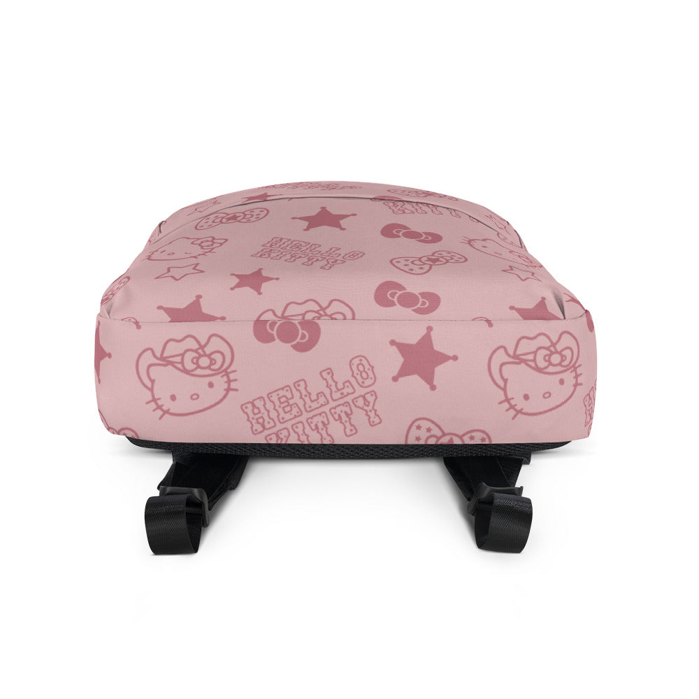 Hello Kitty Pink Western All-over Print Backpack Quality From China Wholesale