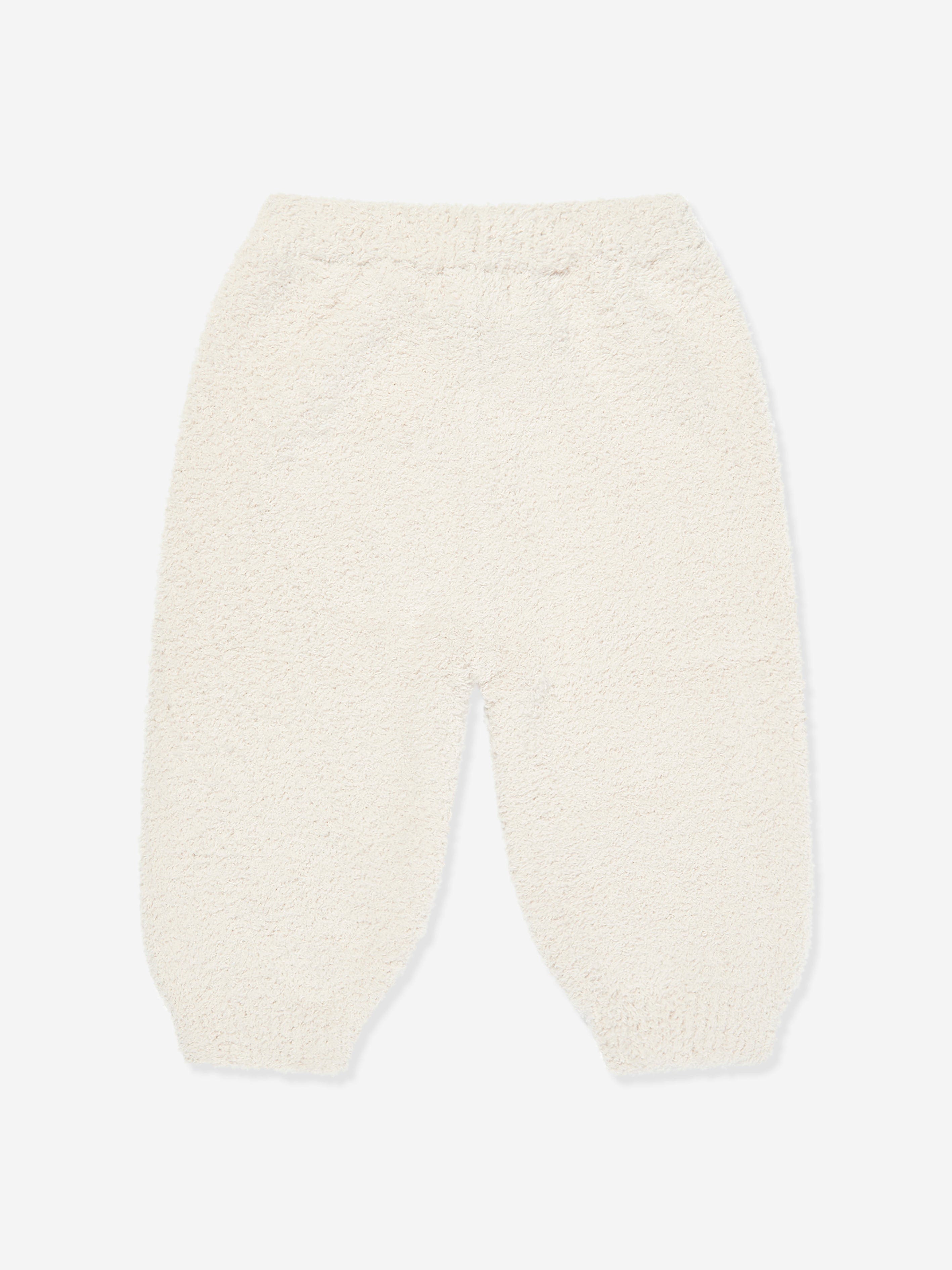 7AM Enfant Baby  Fuzzy Boxy Lounge Pants in Ivory Cheap Pice For Sale