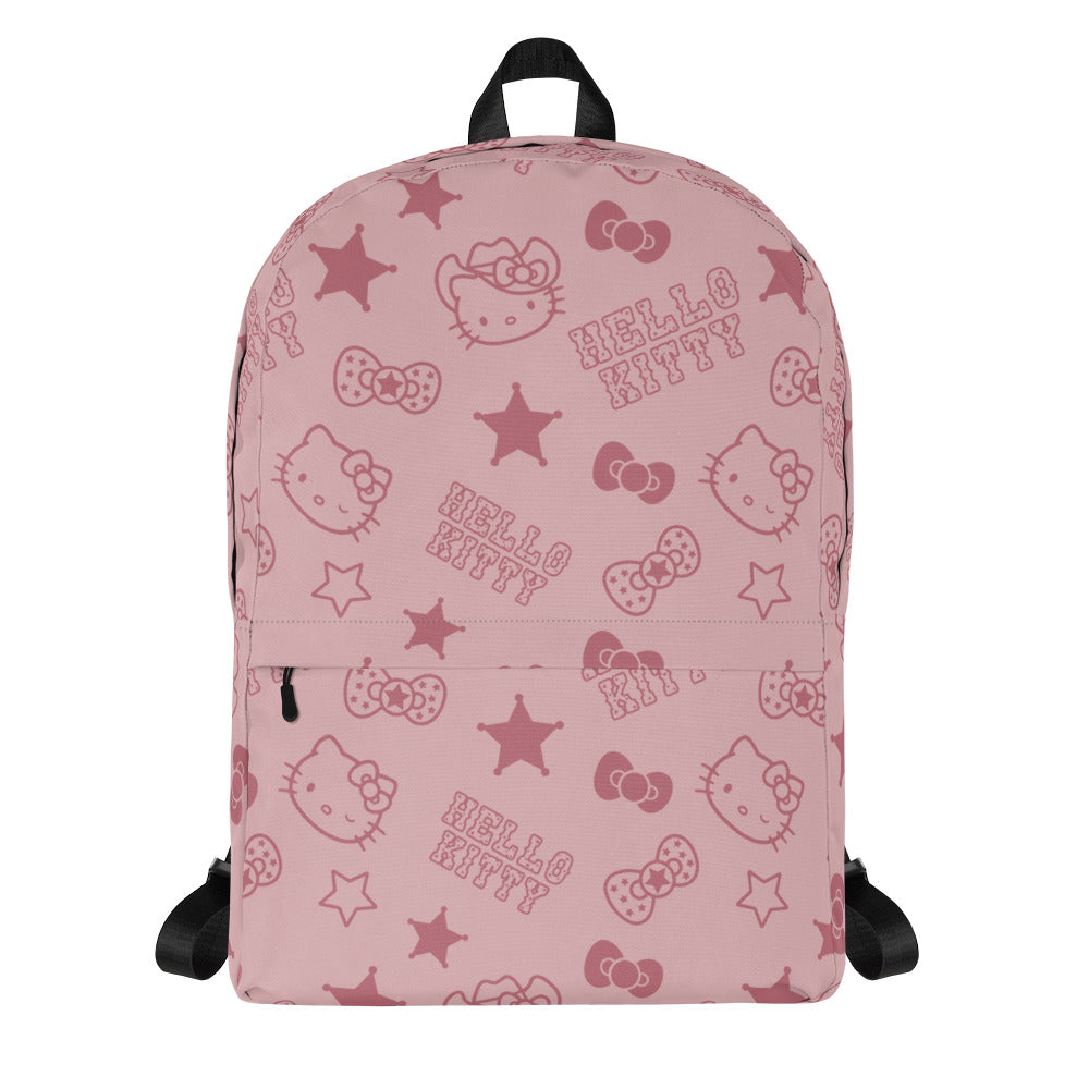 Hello Kitty Pink Western All-over Print Backpack Quality From China Wholesale