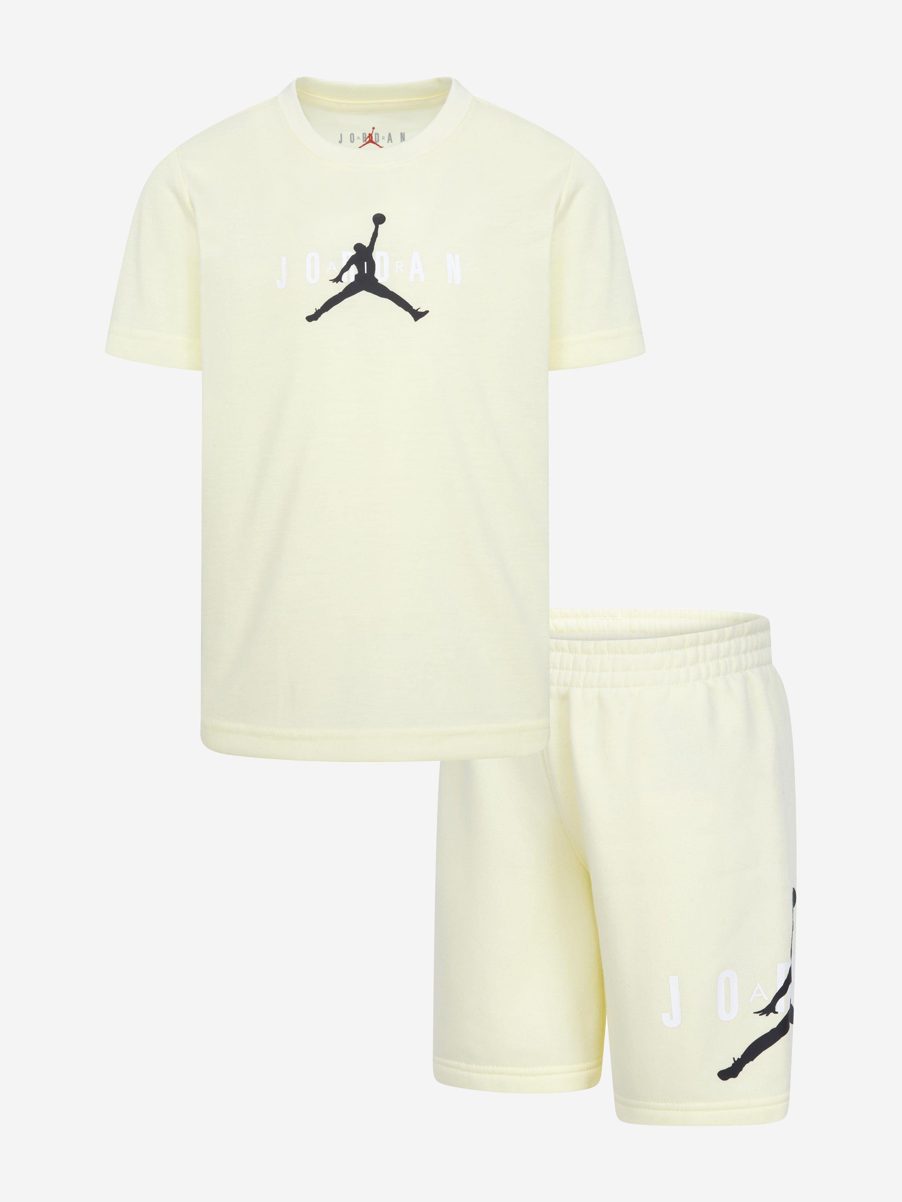 Jordan Kids Sustainable Short Set in Beige Clearance With Mastercard